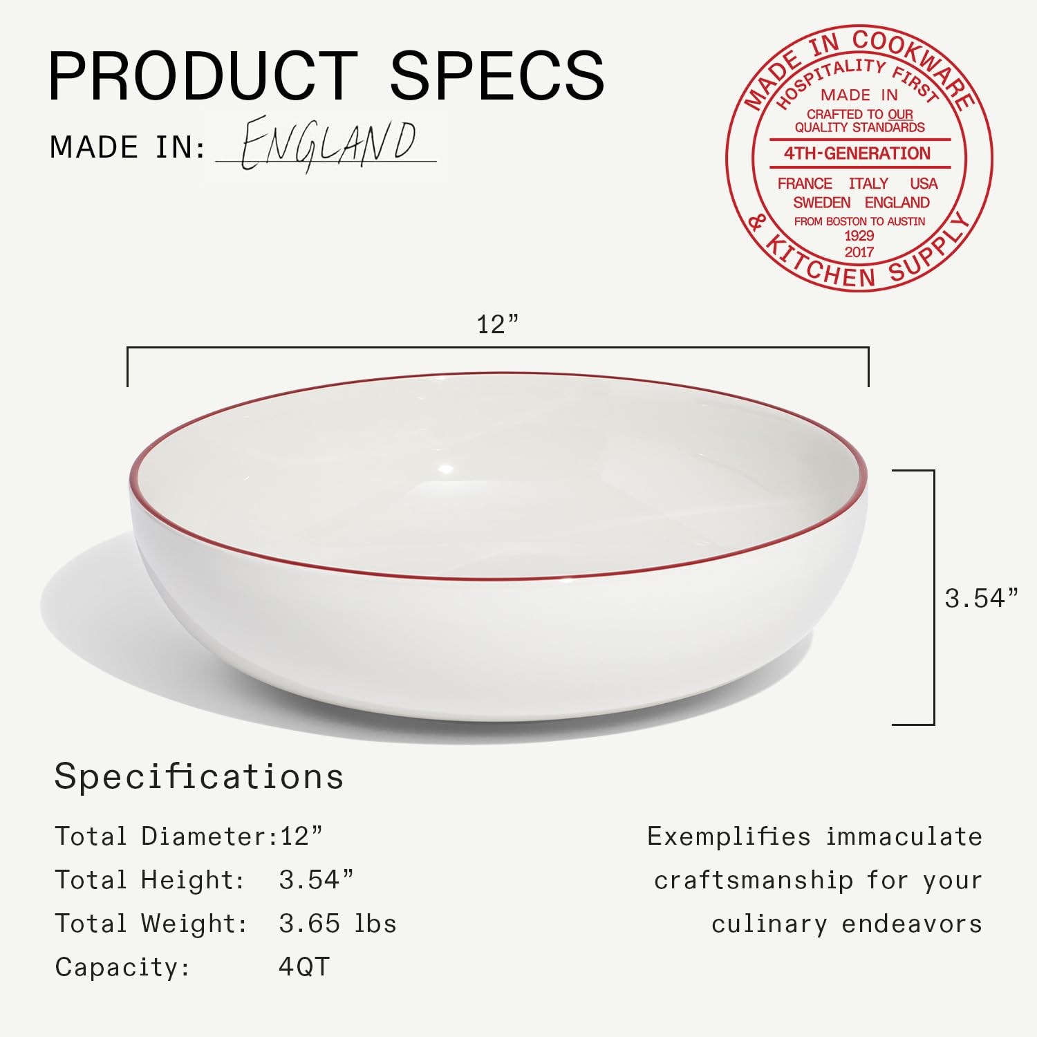 made-in-serving-bowl-white-with-red-rim-12-porcelain-fully-alumina-vitrified-chi image 4