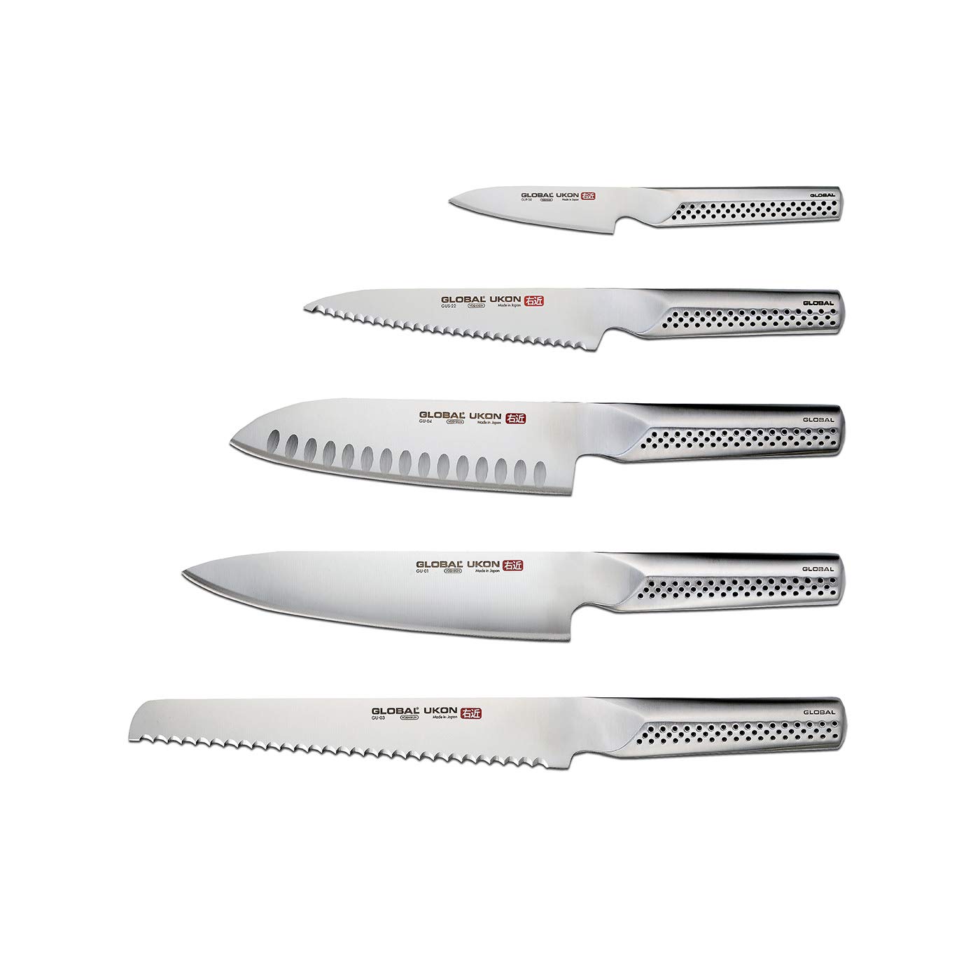 global-ukon-6-piece-knife-block-set-with-cromova-18-steel-and-slimline-block image 2