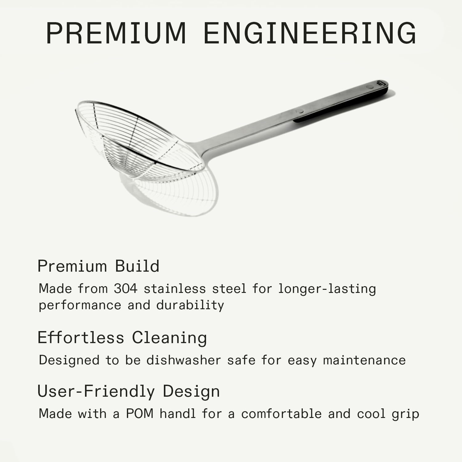 made-in-stainless-steel-spider-strainer-skimmer-14-5-with-harbour-blue-pom-handl image 3