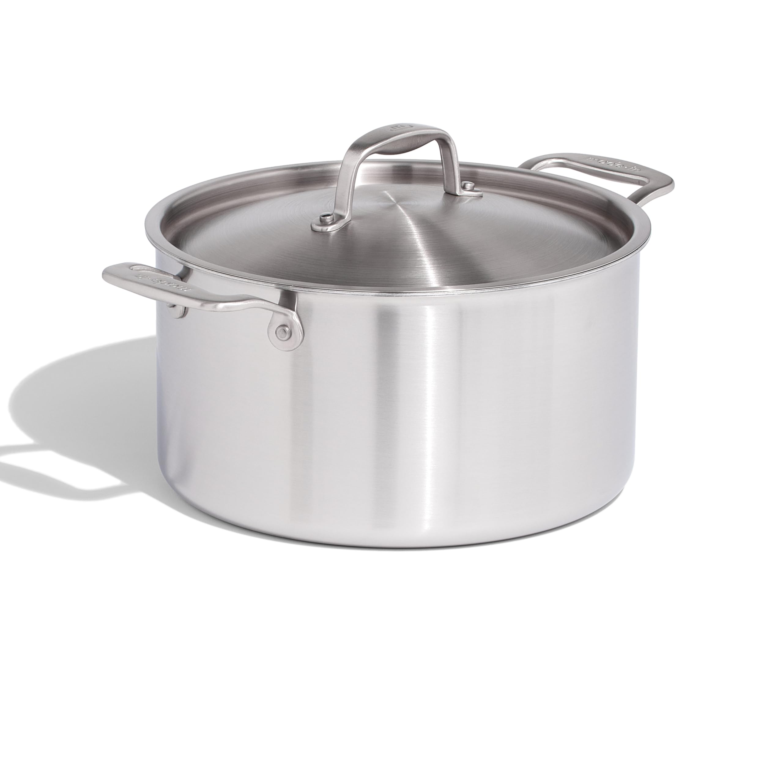 made-in-8-qt-procoat-non-stick-stock-pot-with-lid-harbour-blue-5-ply-stainless-c image 1