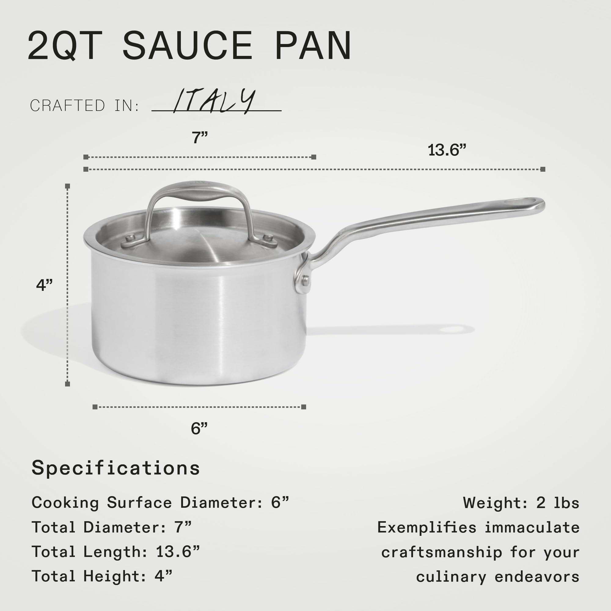 made-in-6-piece-procoat-nonstick-saucepan-set-with-lids-5-ply-stainless-clad-inc image 5