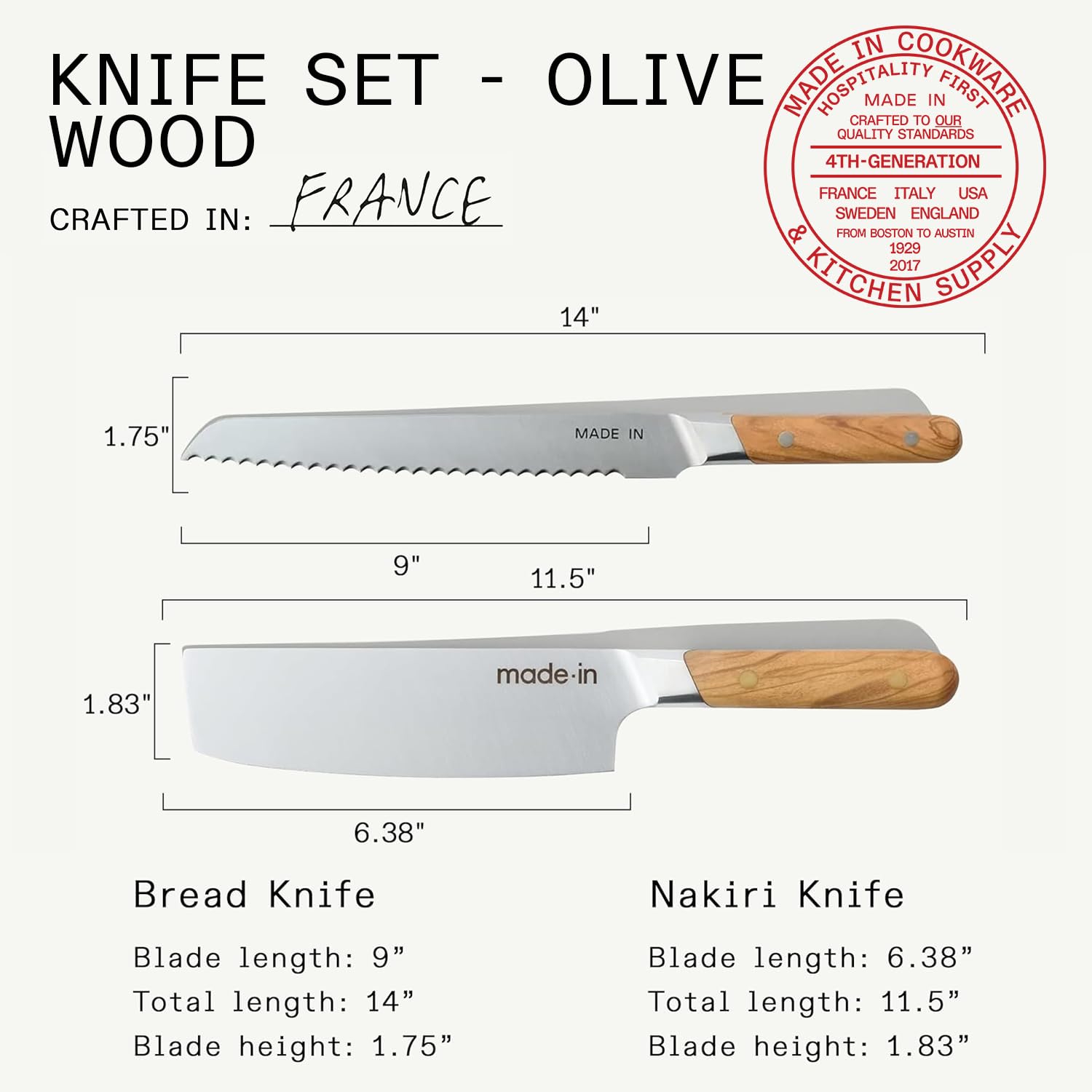 made-in-4-piece-knife-set-olive-wood-8-chef-9-bread-6-nakiri-4-paring-full-tang- image 4