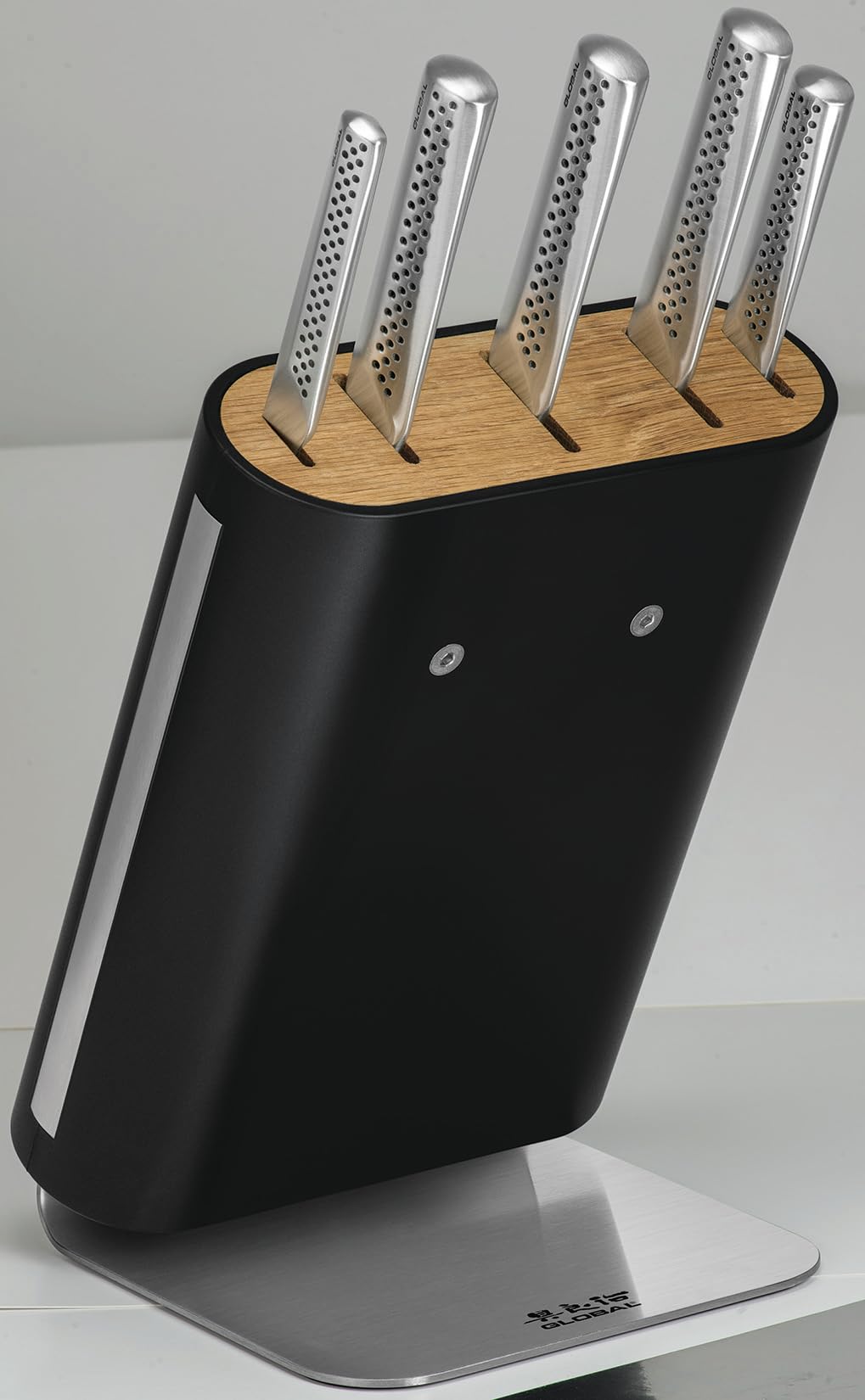 global-ukon-6-piece-knife-block-set-with-cromova-18-steel-and-slimline-block image 3