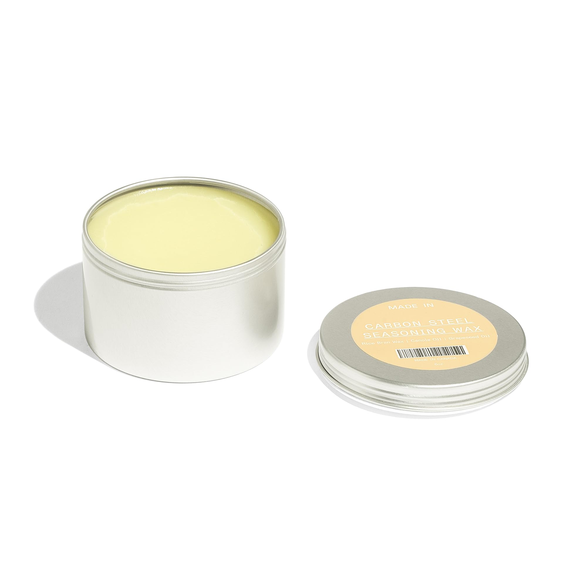 made-in-carbon-steel-seasoning-wax-6-oz-rice-bran-wax-canola-grapeseed-oil-craft image 2
