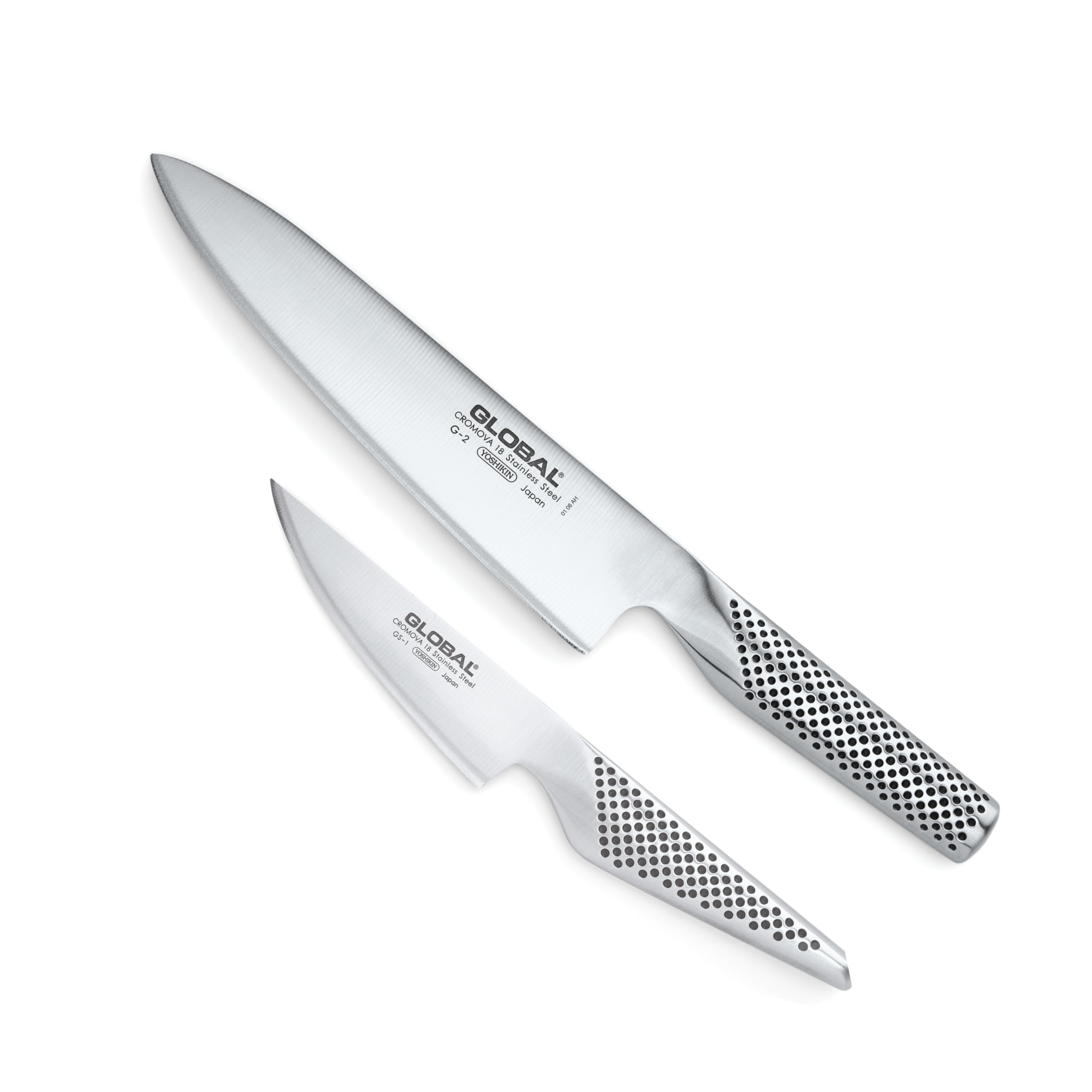 global-g-series-2-piece-kitchen-knife-set-forged-stainless-steel-seamless-hollow image 1