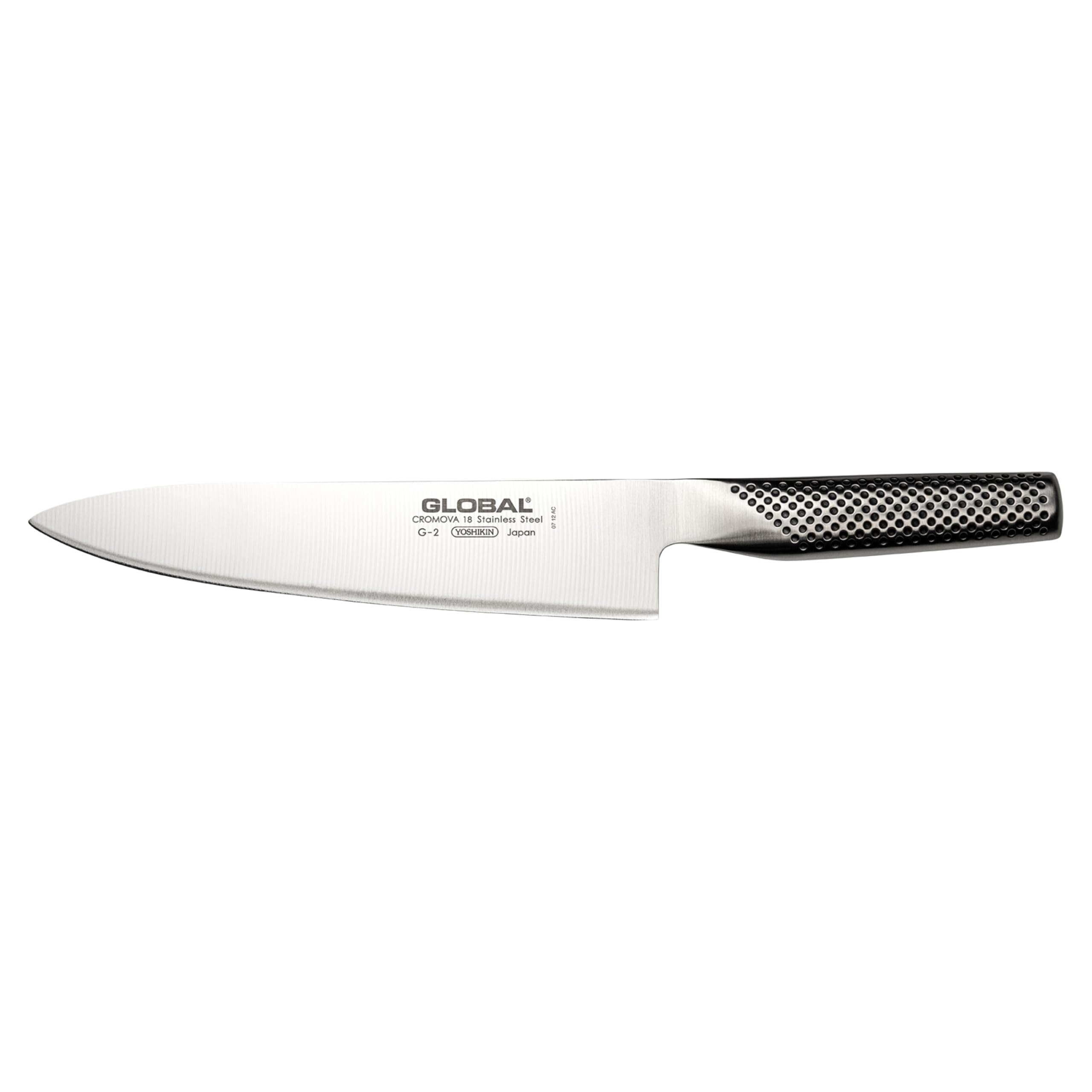 global-g-2-8-inch-20cm-chef-s-knife-molybdenum-vanadium-stainless-steel-silver image 1