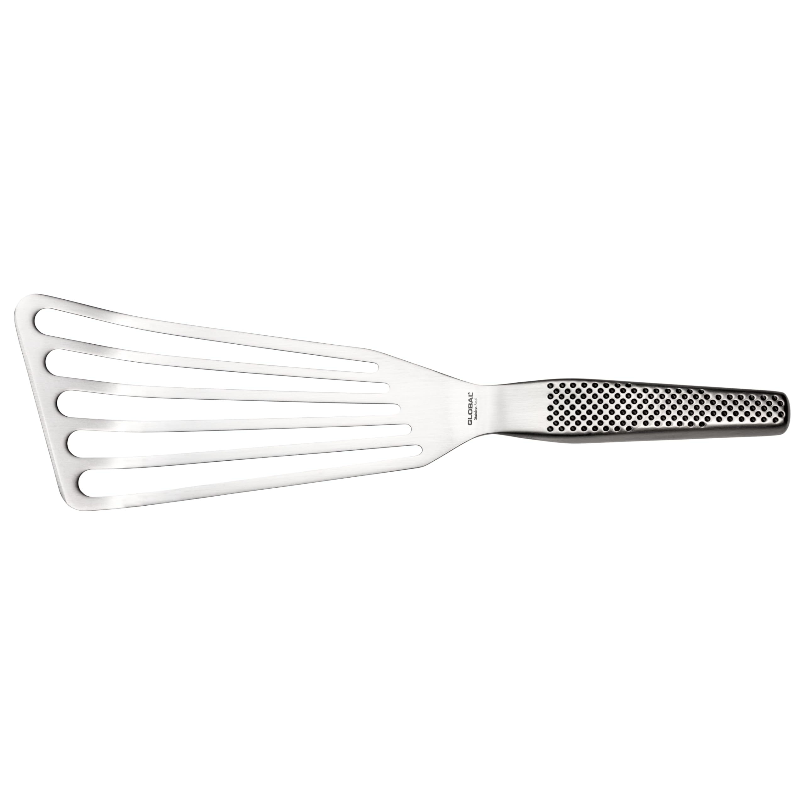 global-gs-27-fish-spatula-stainless-steel-cromova-18-kitchen-turner-with-satin-f image 1