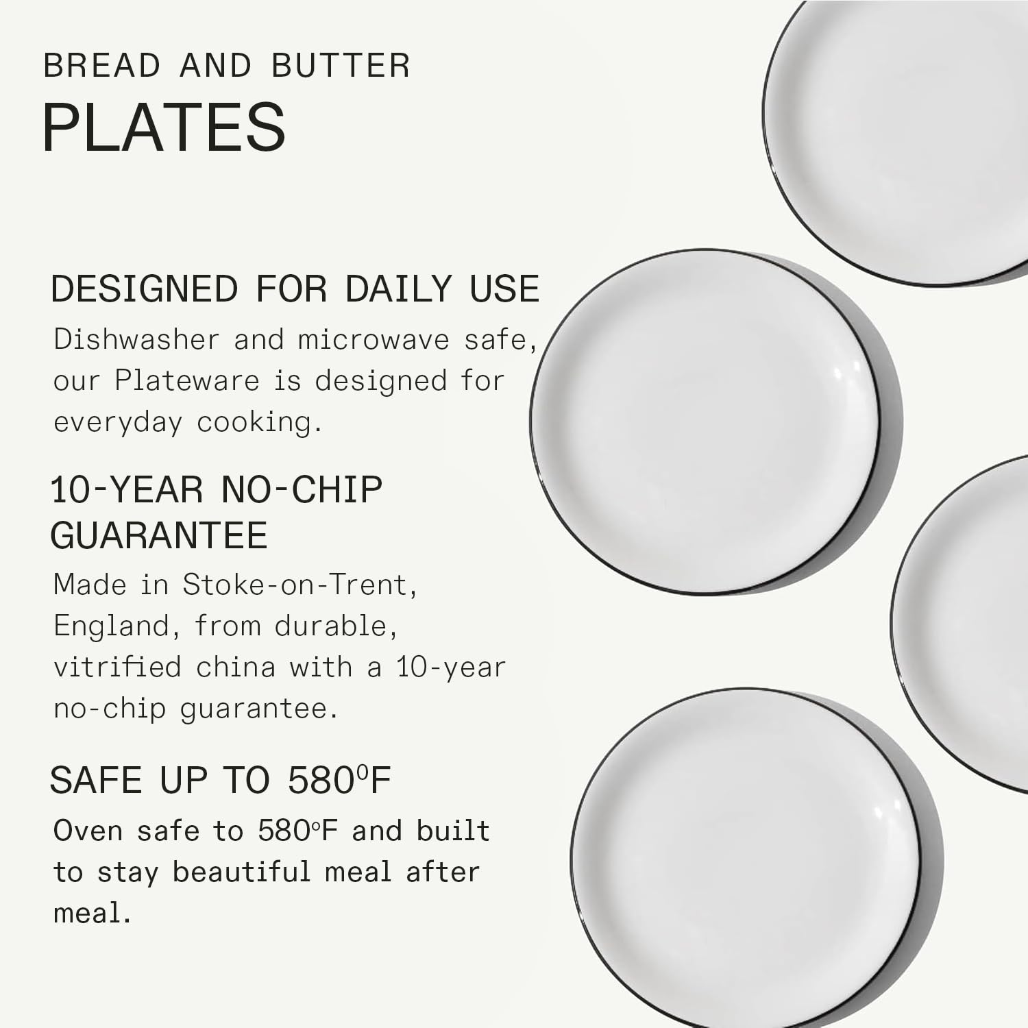 made-in-6-inch-bread-and-butter-plates-set-of-4-white-with-black-rim-alumina-vit image 3