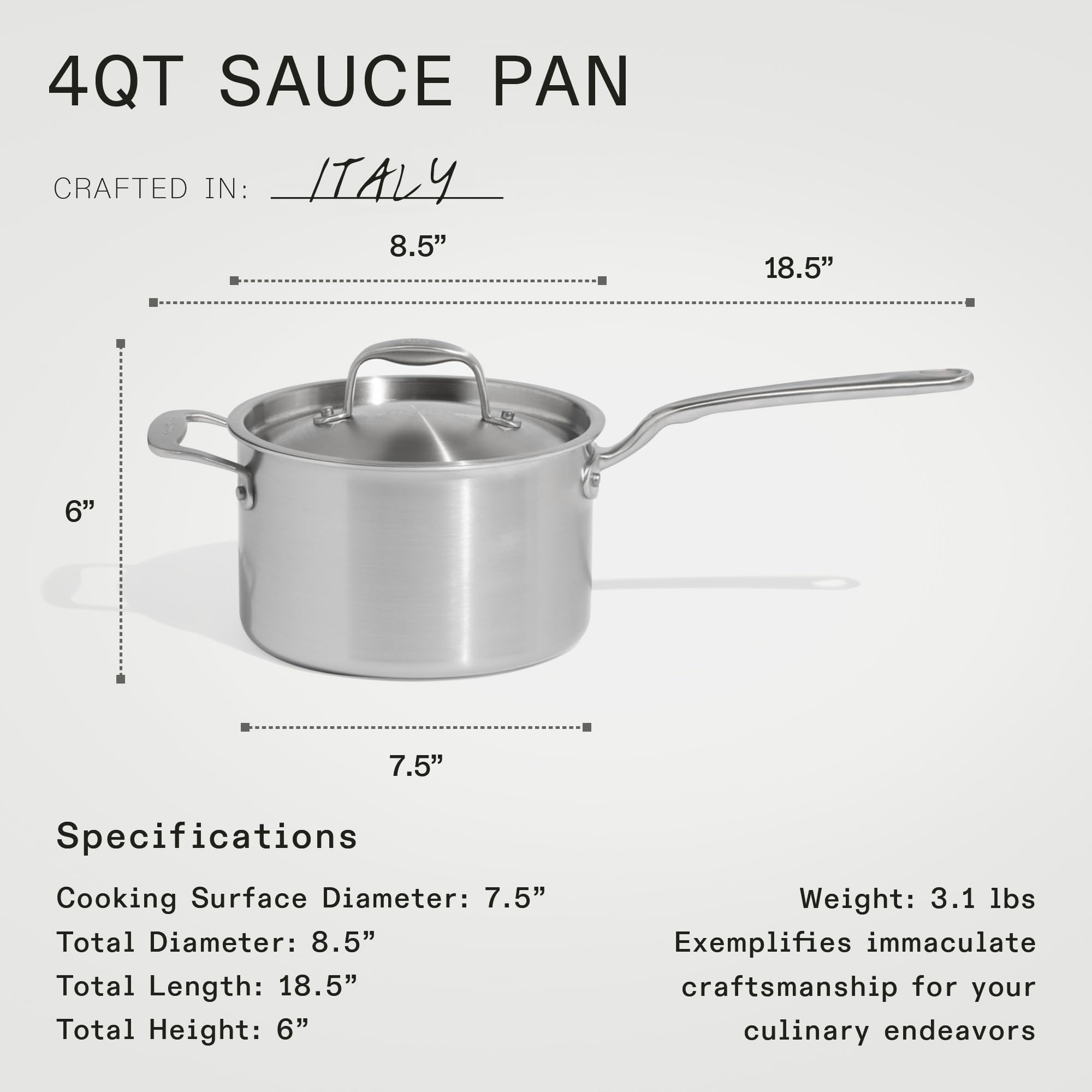 made-in-6-piece-procoat-nonstick-saucepan-set-with-lids-5-ply-stainless-clad-inc image 7