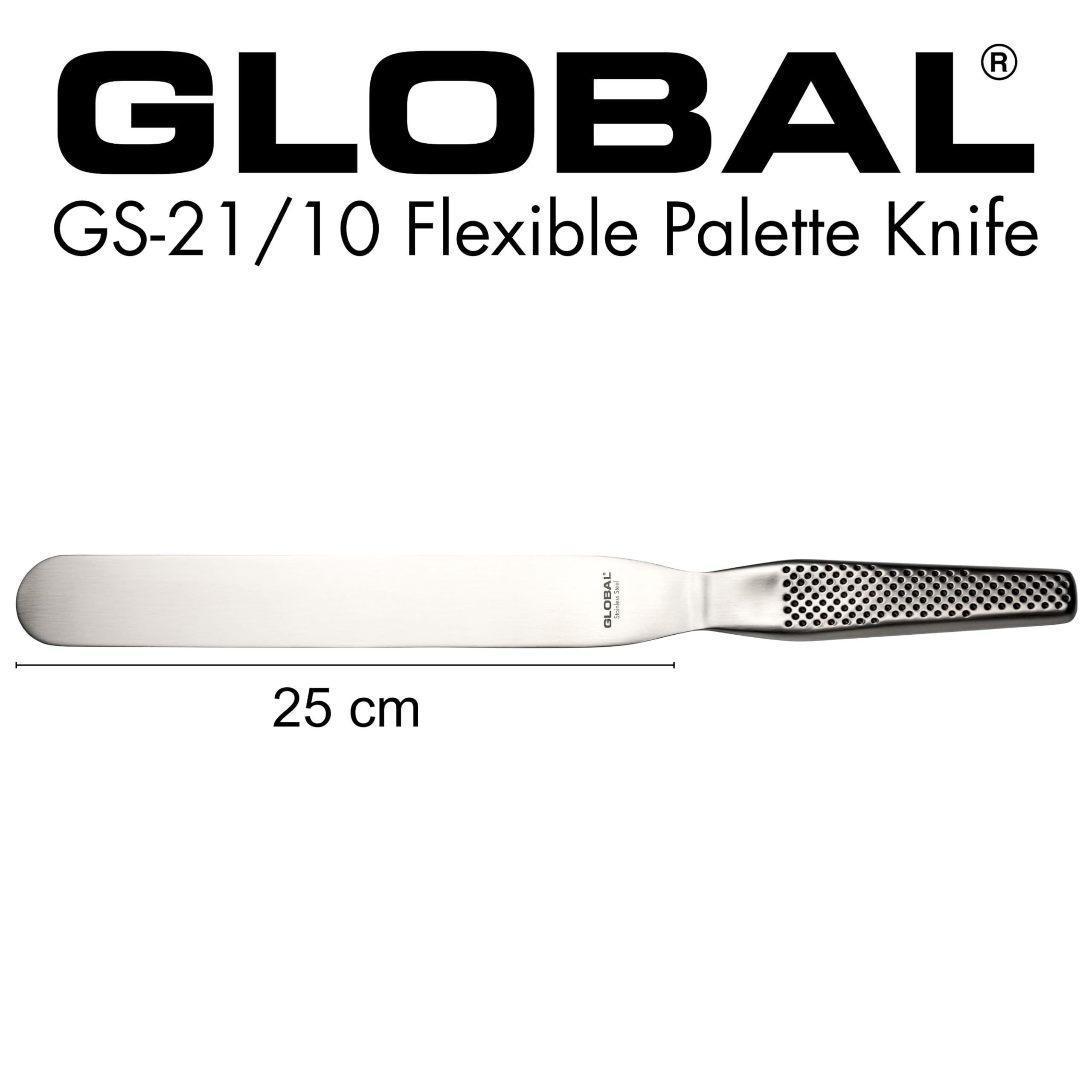 global-gs-21-10-10-inch-straight-spatula-cromova-18-stainless-steel-sand-balance image 3