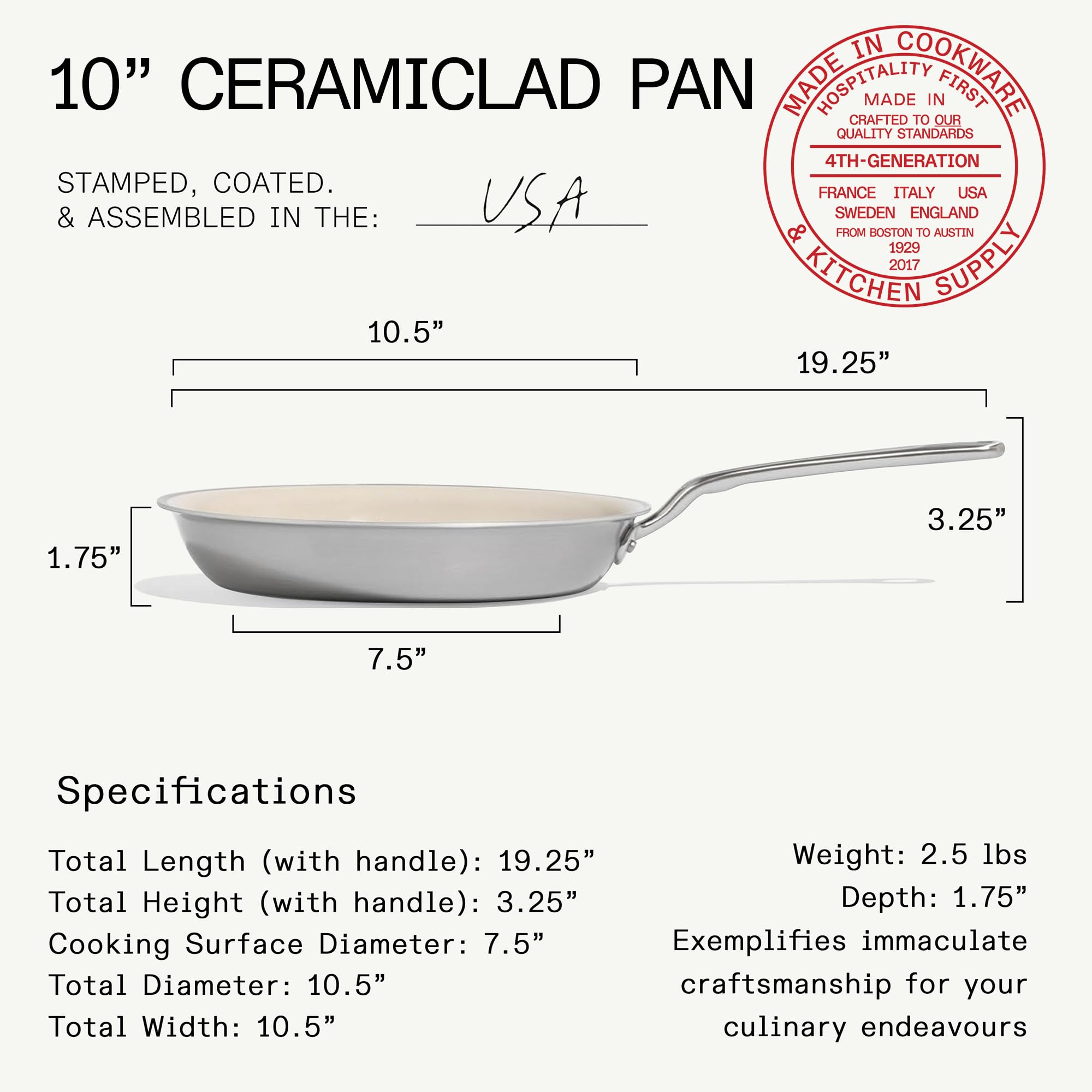 made-in-ceramiclad-1-0-10-inch-ceramic-non-stick-frying-pan-5-ply-stainless-clad image 3