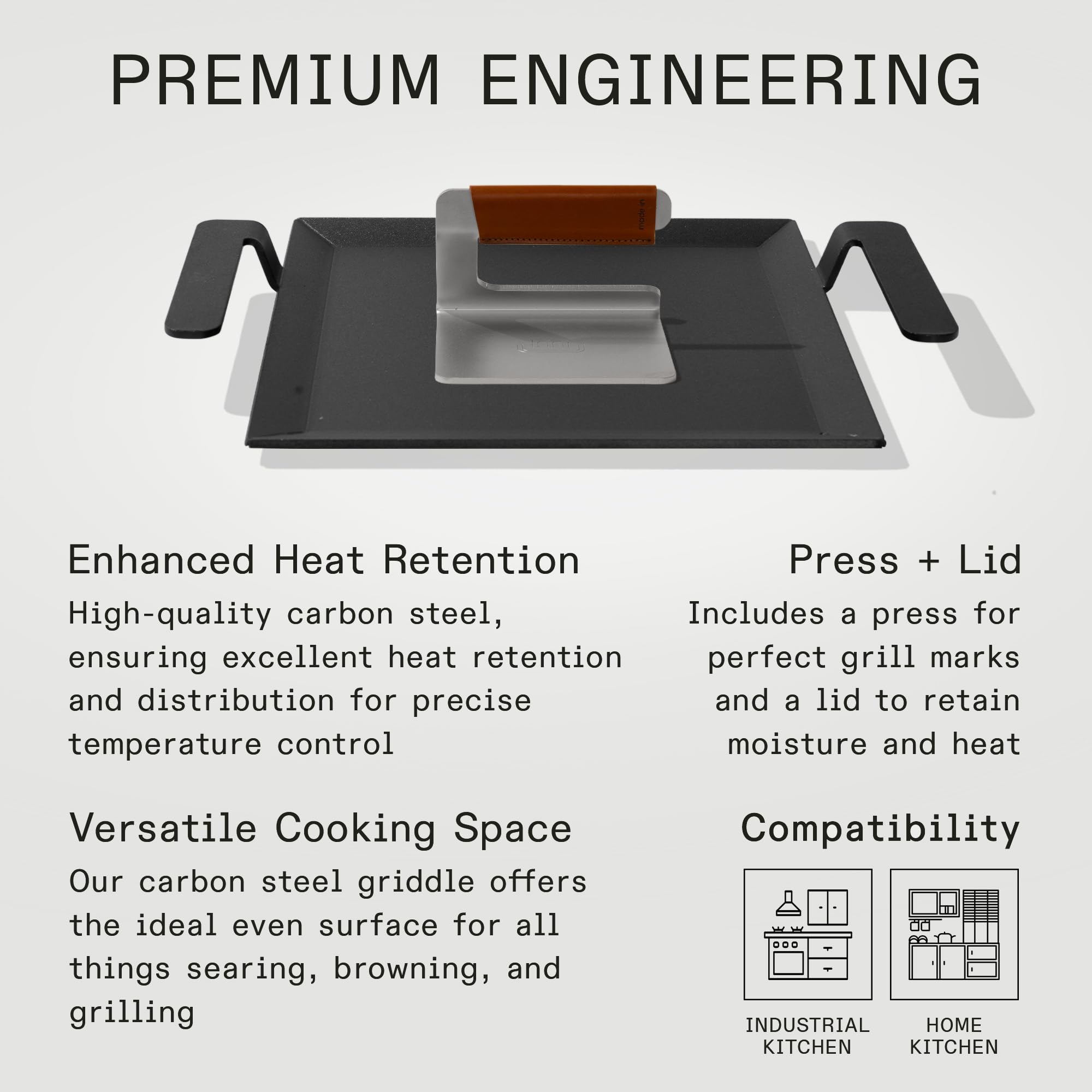made-in-carbon-steel-half-griddle-grill-press-10-5-swedish-crafted-induction-coo image 3