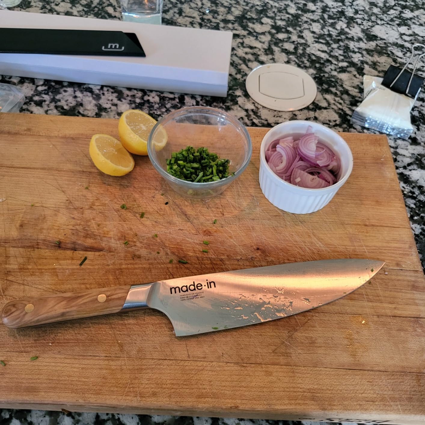 Edge chipped on a bone
