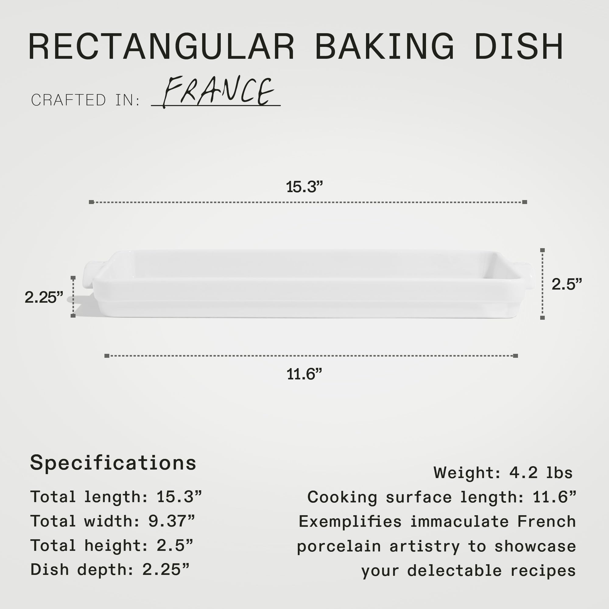 made-in-rectangular-baking-dish-white-handcrafted-french-porcelain-9x13-bakeware image 5