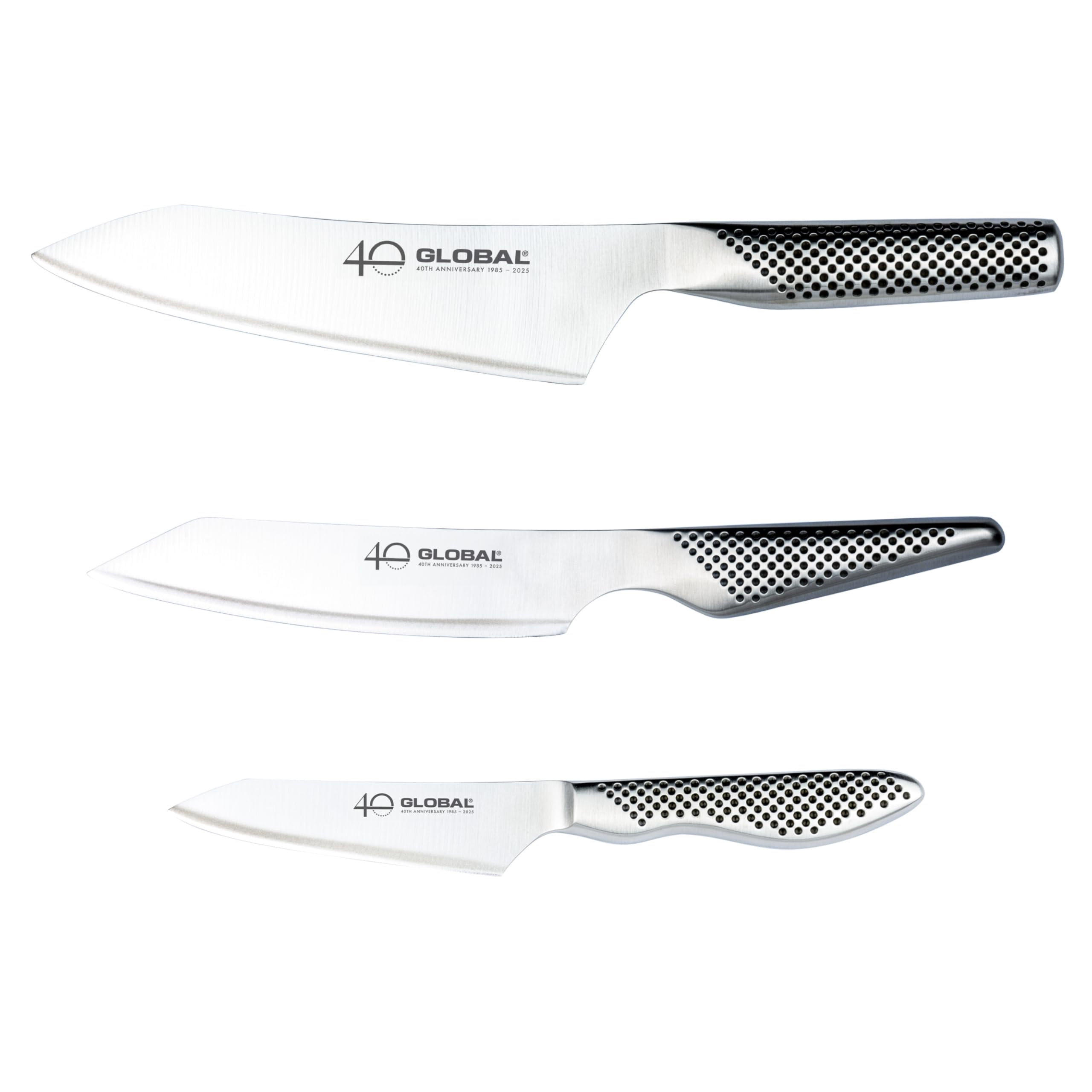 global-40th-anniversary-3-piece-knife-set-cromova-18-stainless-steel-made-in-jap image 1
