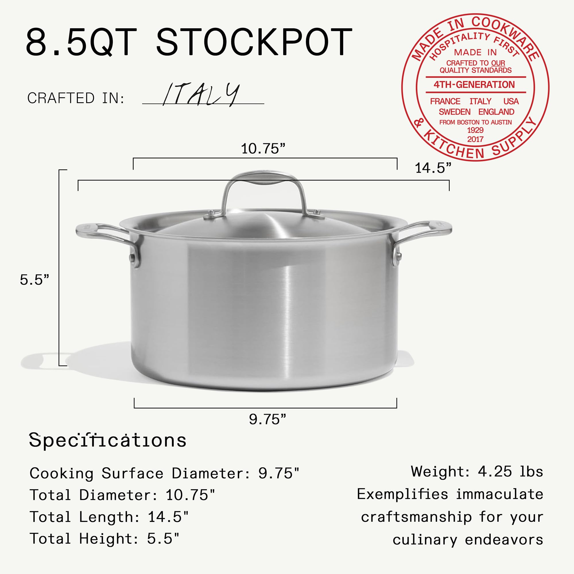 made-in-7-piece-ceramiclad-non-stick-pot-and-pan-set-5-ply-stainless-clad-stainl image 5