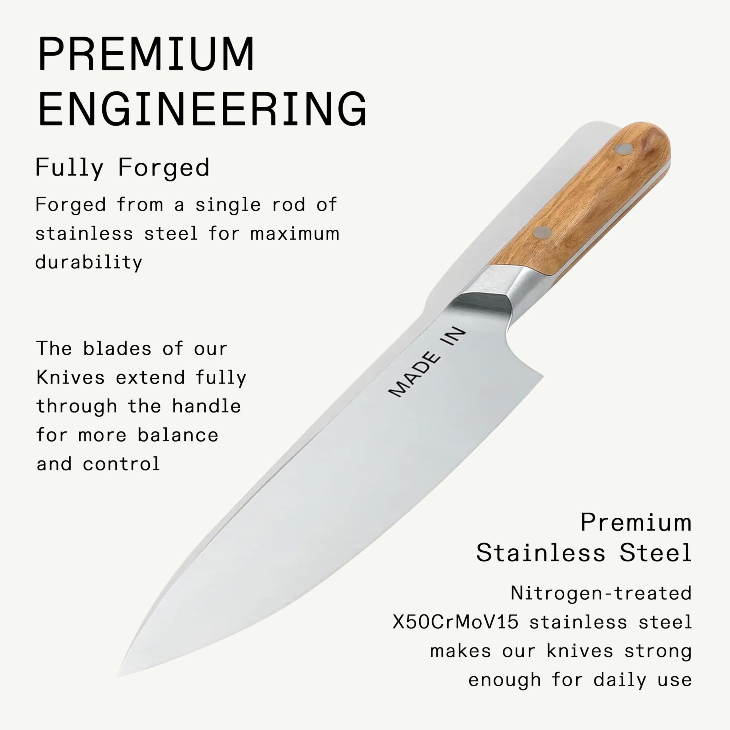 made-in-8-chef-knife-full-tang-olive-wood-handle-forged-in-france-from-nitrogen- image 3