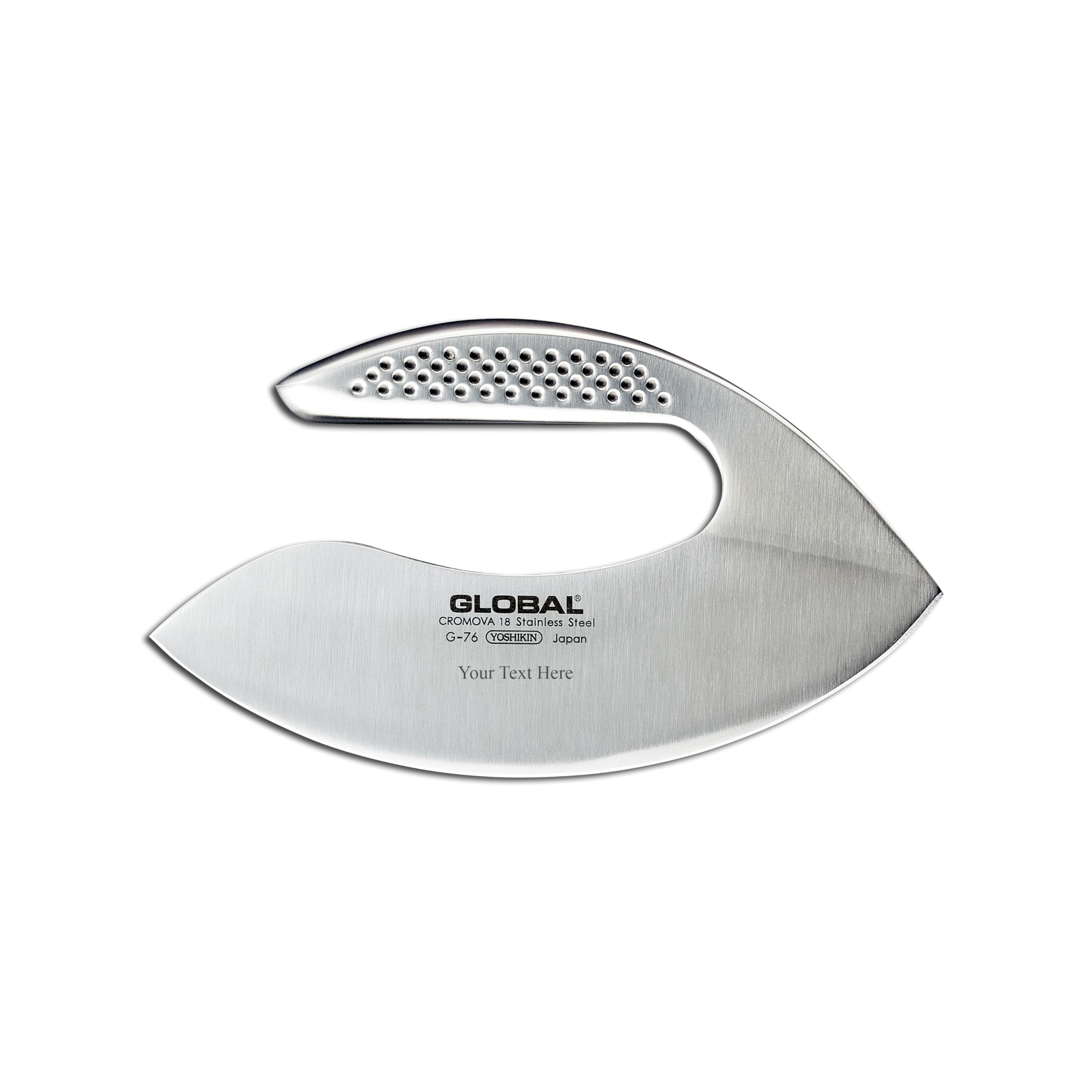global-g-76-7-inch-stainless-steel-herb-chopper-double-blade-cromova-18-mezzalun image 3