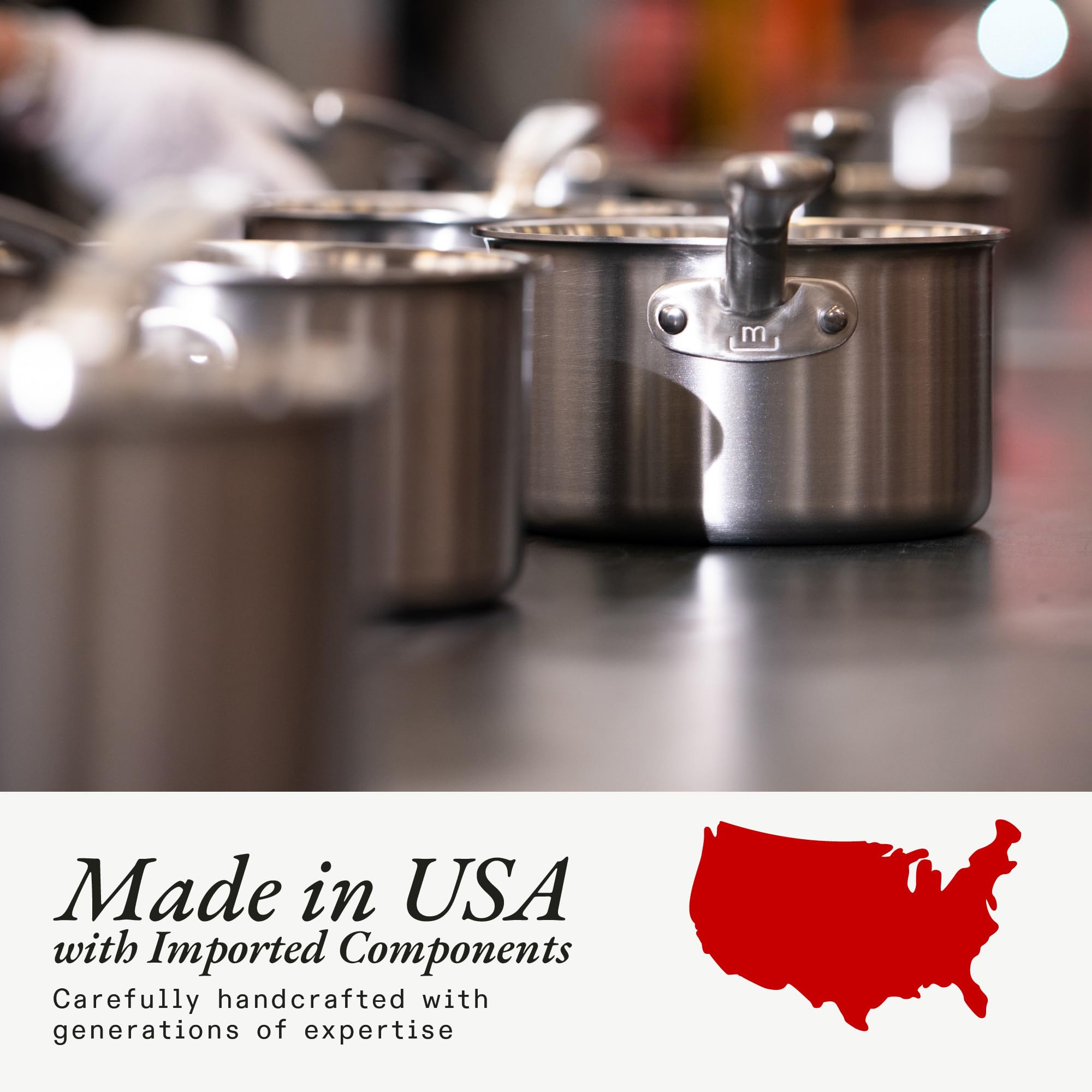 made-in-procoat-10-non-stick-frying-pan-silver-lake-5-ply-stainless-clad-nonstic image 6