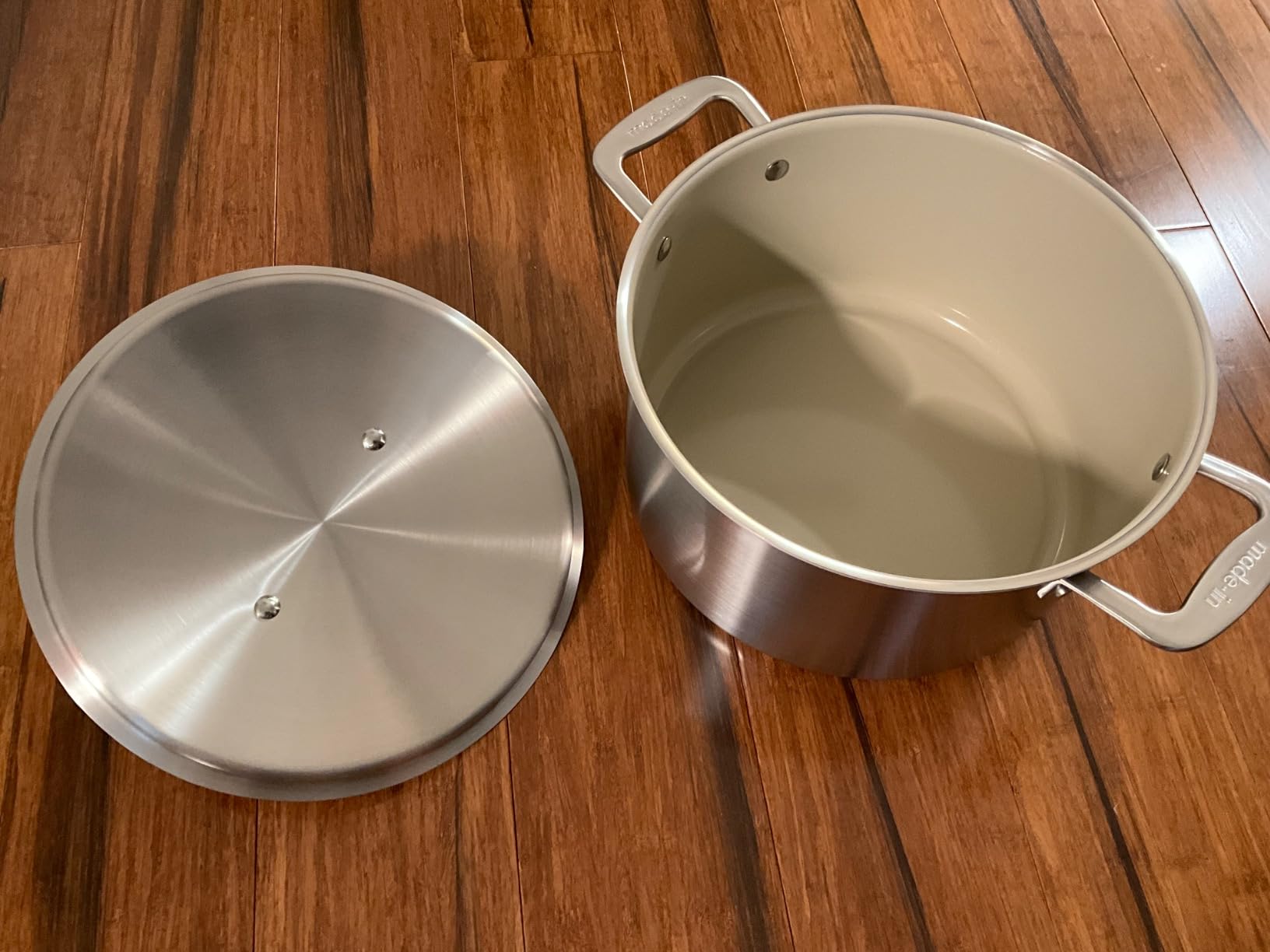 Lid handle arrived loose