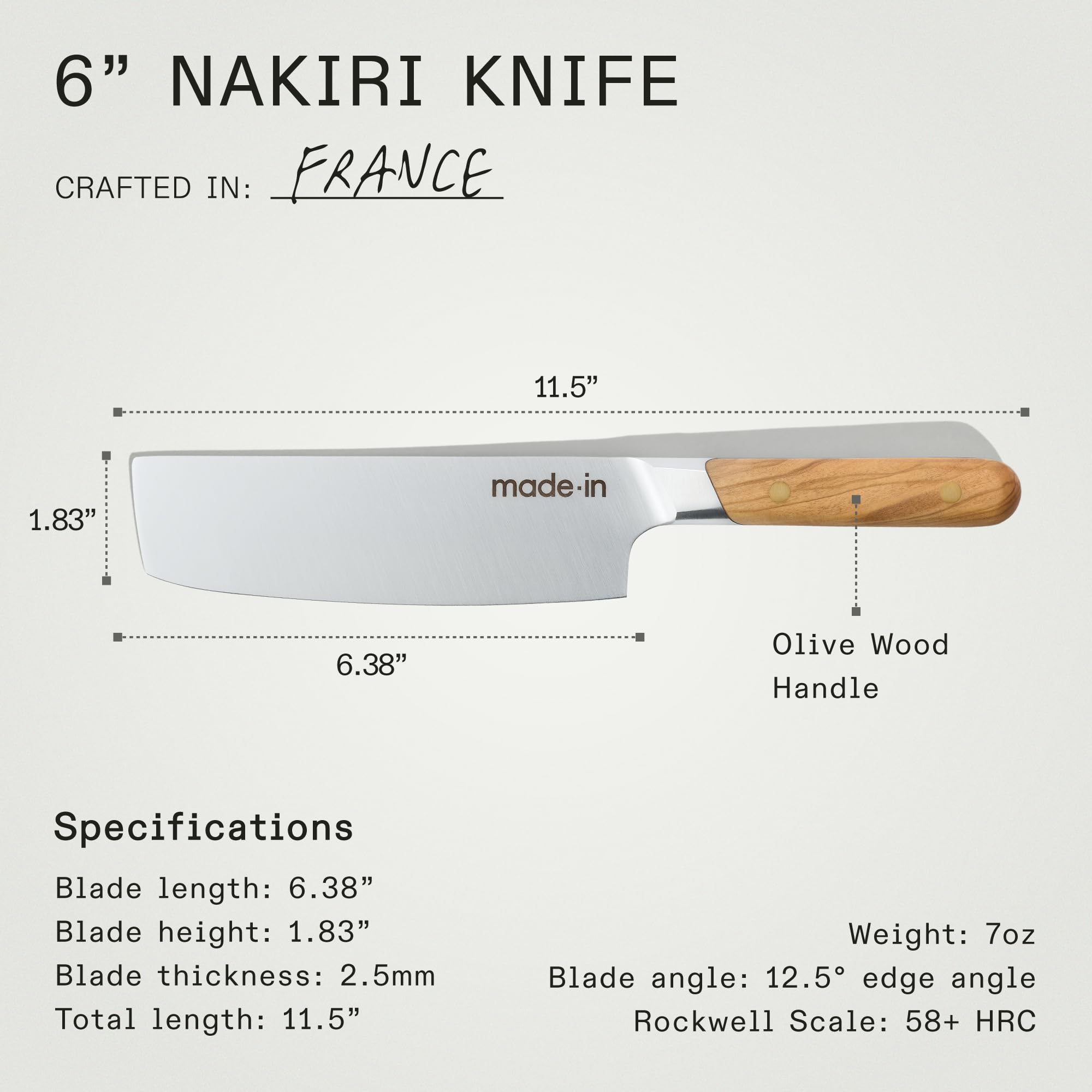 made-in-6-nakiri-knife-french-forged-x50crmov15-stainless-steel-full-tang-olive- image 4