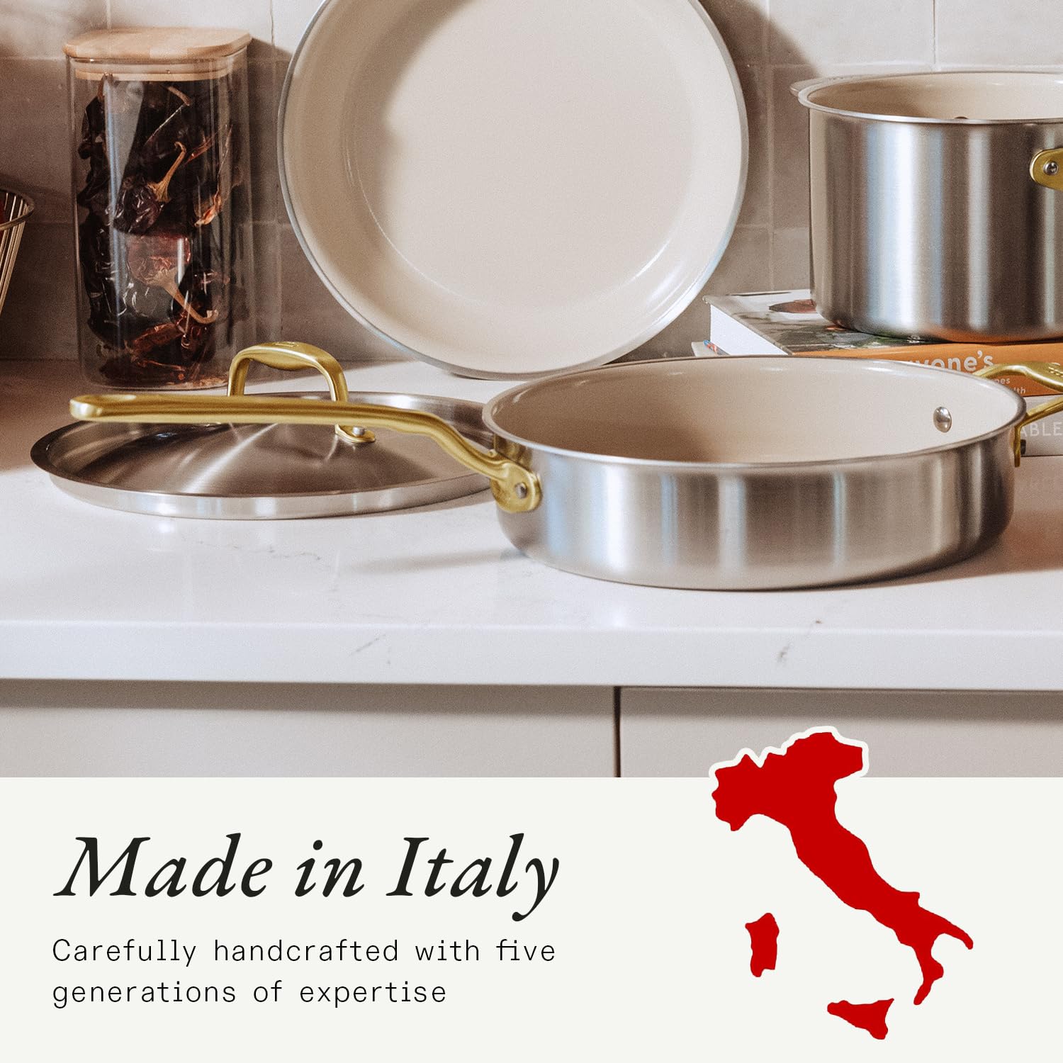 made-in-3-5-qt-ceramiclad-non-stick-saut-pan-with-lid-5-ply-stainless-clad-antiq image 6
