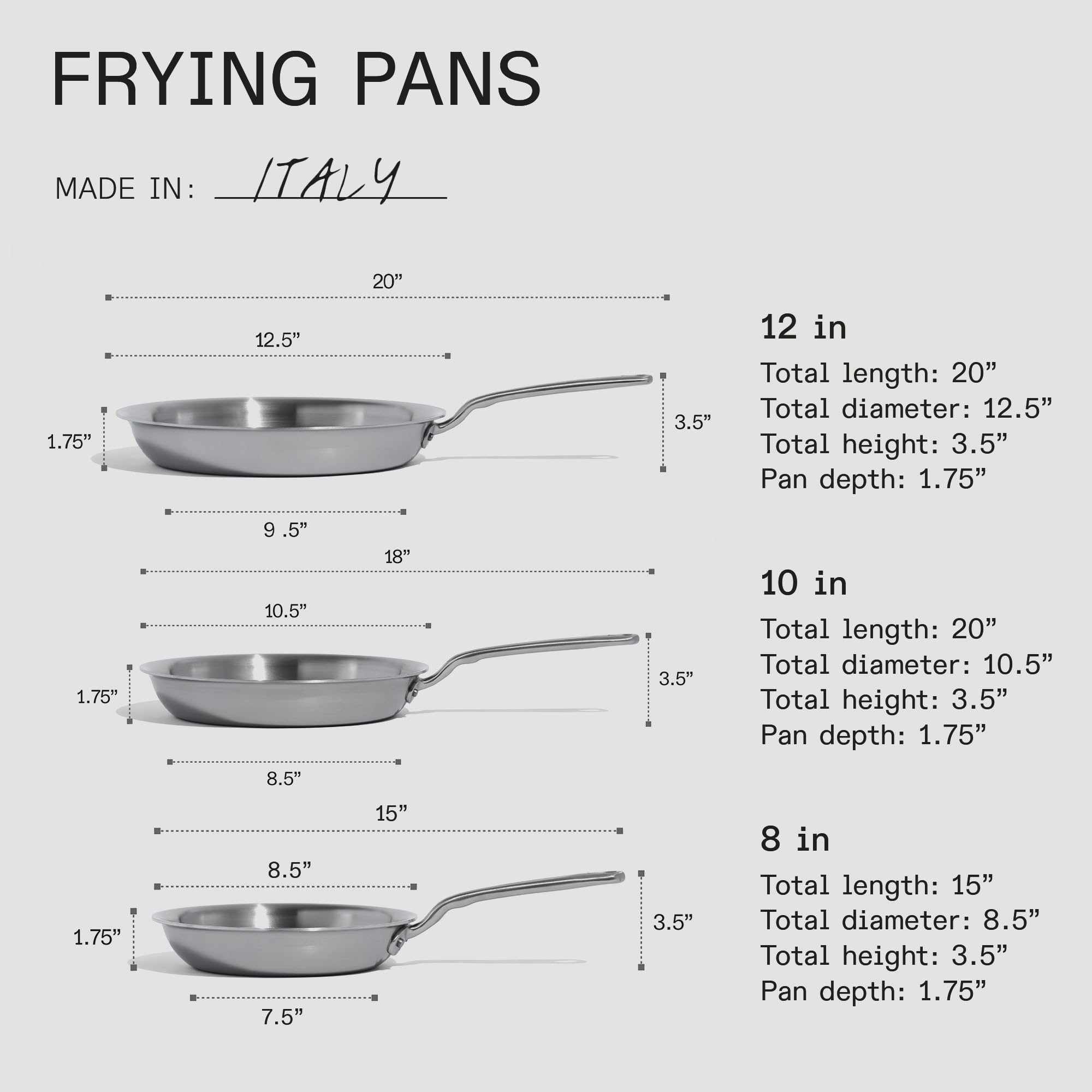made-in-3-piece-stainless-clad-frying-pan-set-with-universal-lid-5-ply-italian-c image 4