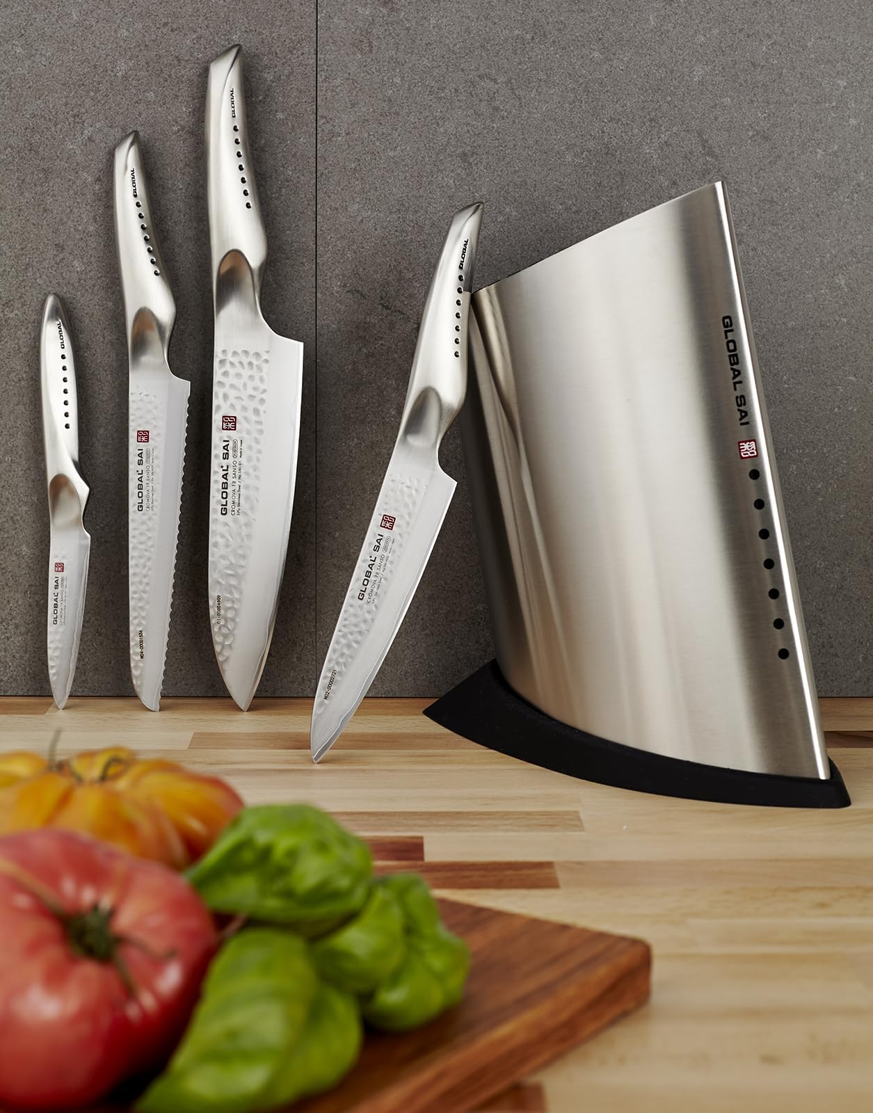 global-sai-5001-5-piece-knife-block-set-with-ship-shape-block image 4