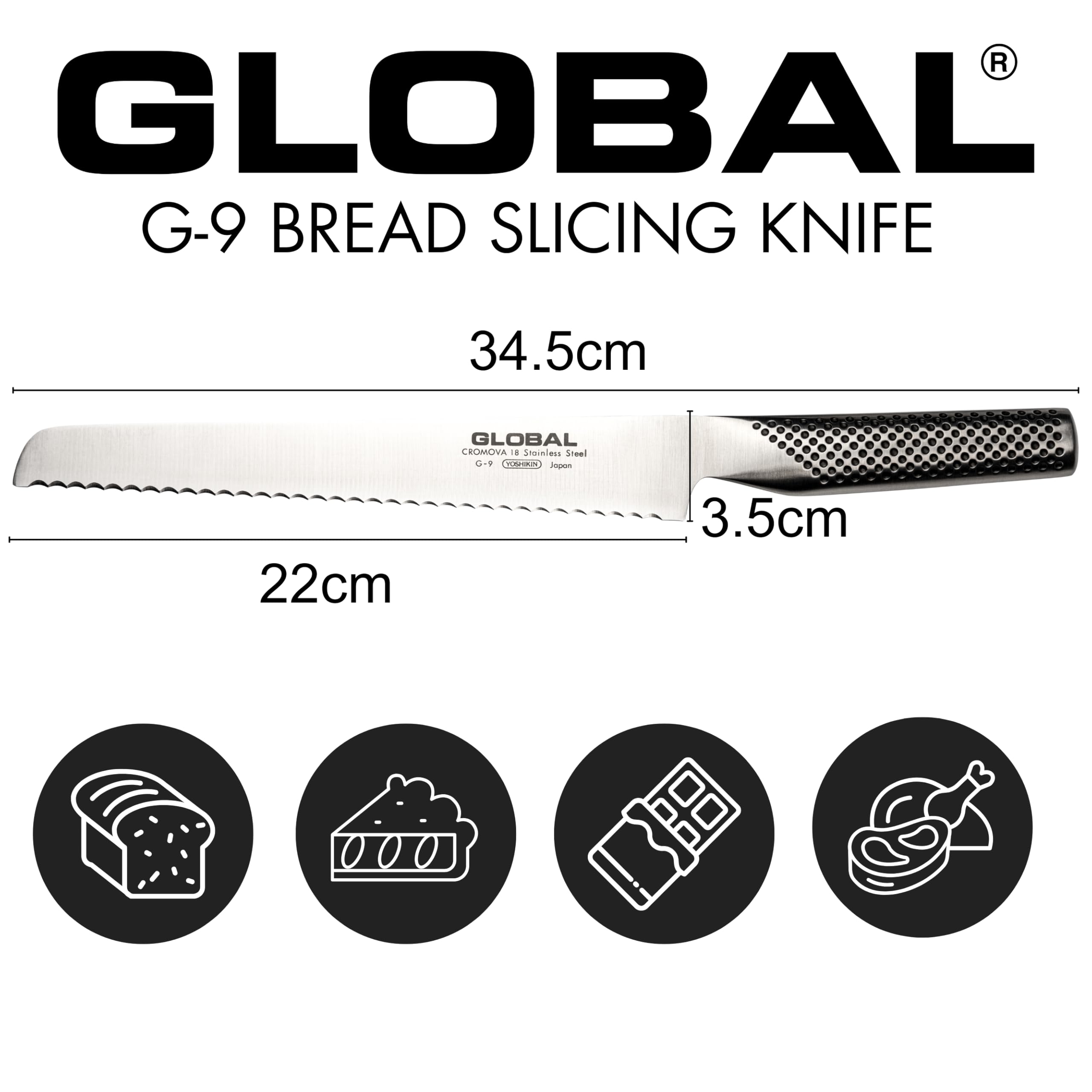 global-g-9-8-75-serrated-bread-knife-cromova-18-stainless-steel image 3