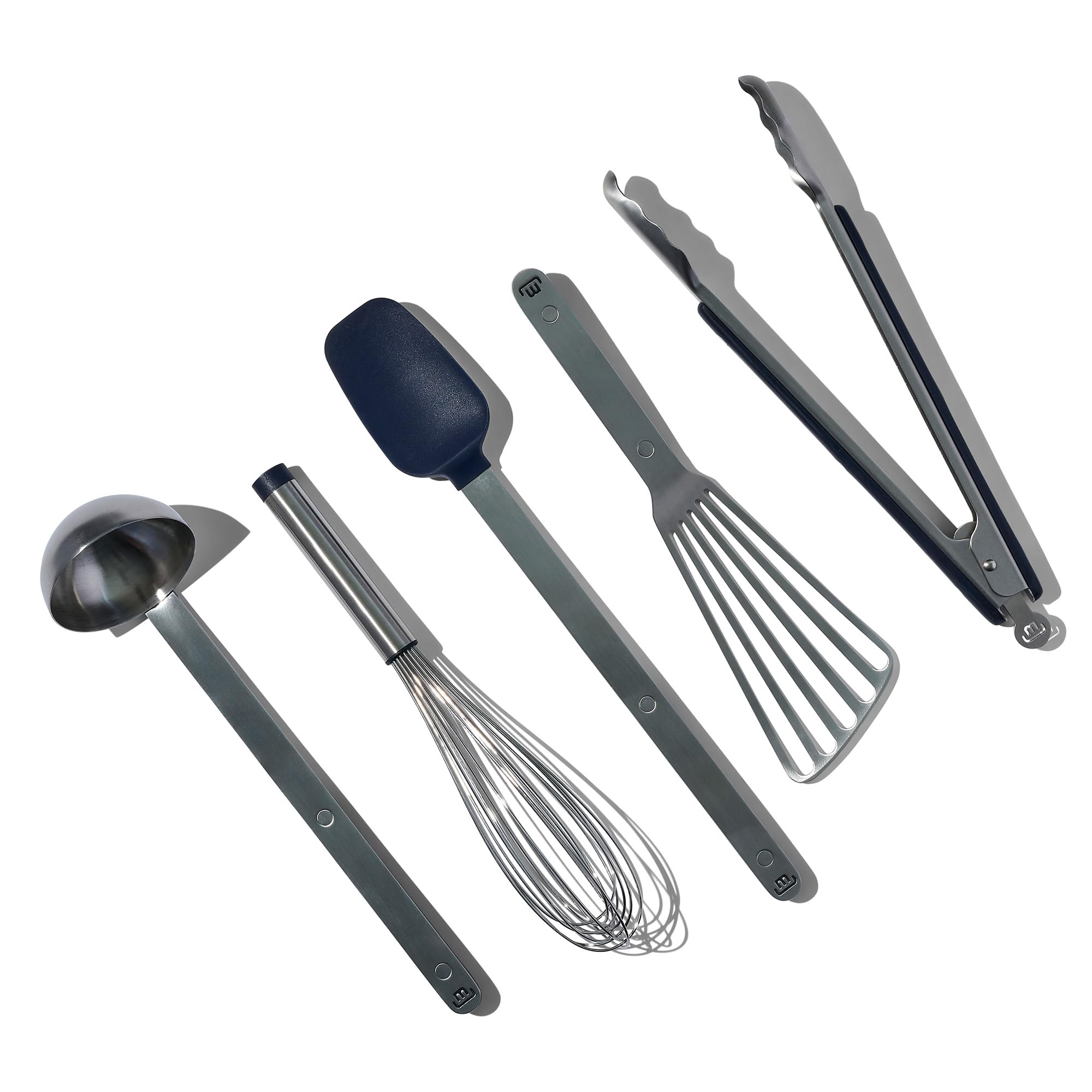 made-in-5-piece-stainless-steel-kitchen-utensil-set-ladle-tongs-whisk-spoonula-f image 2