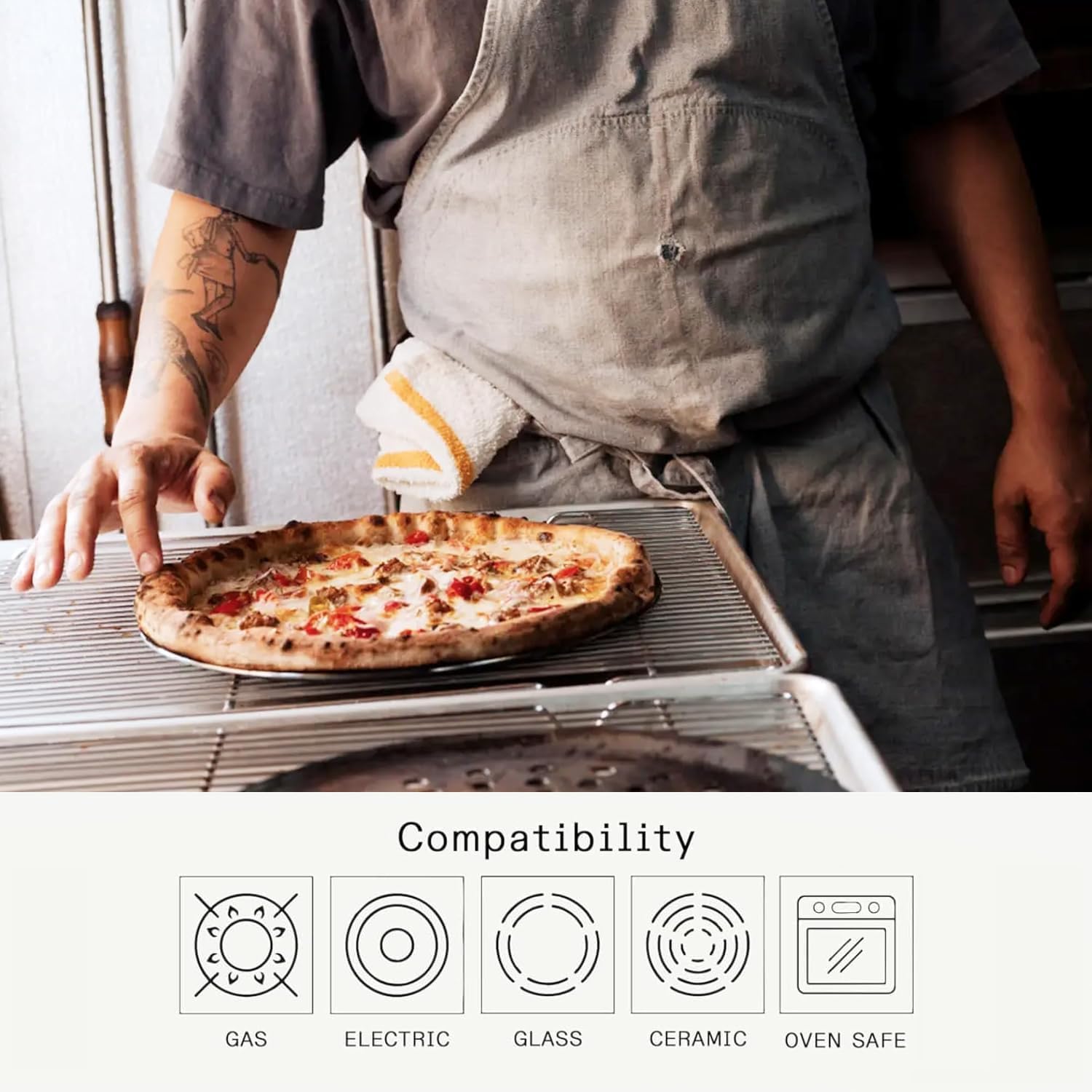 made-in-seasoned-12-carbon-pizza-steel-pre-seasoned-perforated-baking-steel-craf image 4