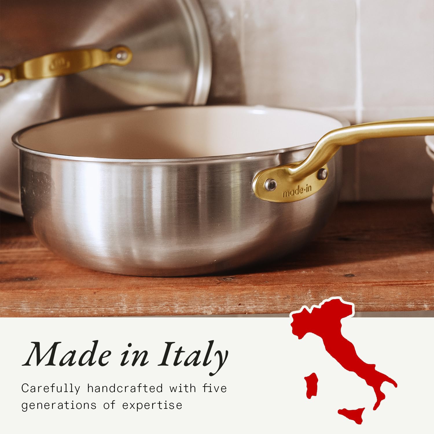 made-in-3-qt-ceramiclad-non-stick-saucier-with-lid-5-ply-stainless-clad-antique- image 6