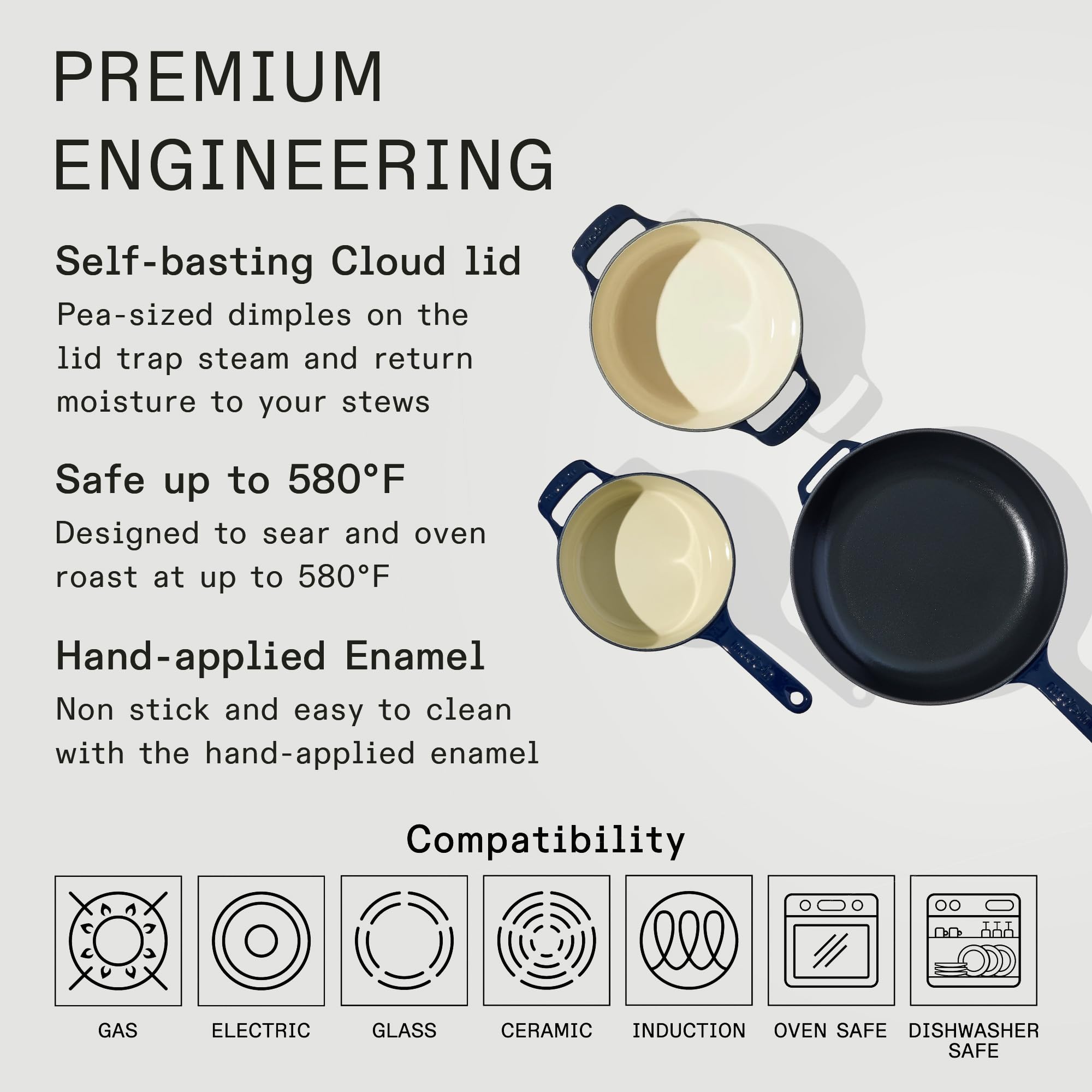 made-in-5-piece-enameled-cast-iron-cookware-set-blue-dutch-oven-with-lid-skillet image 3