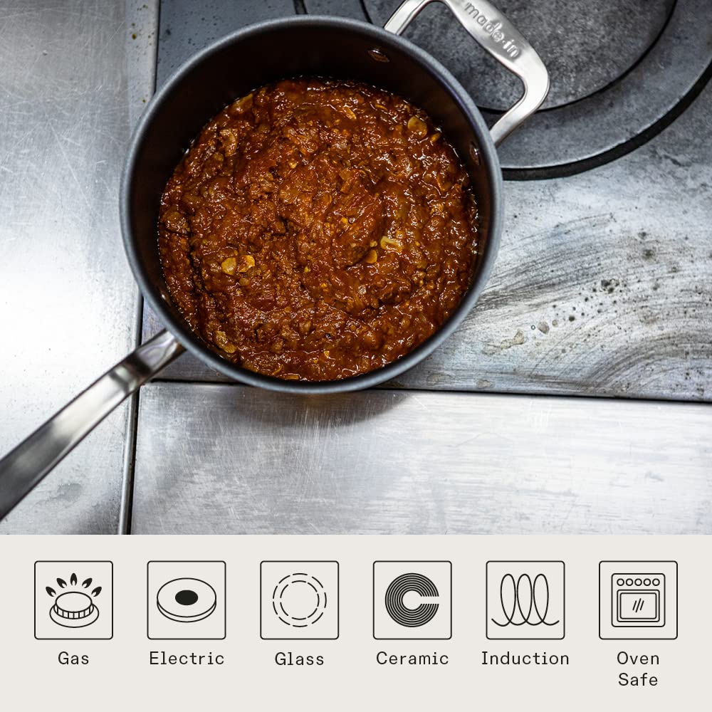 made-in-procoat-4-quart-non-stick-sauce-pan-with-lid-graphite-5-ply-stainless-cl image 4