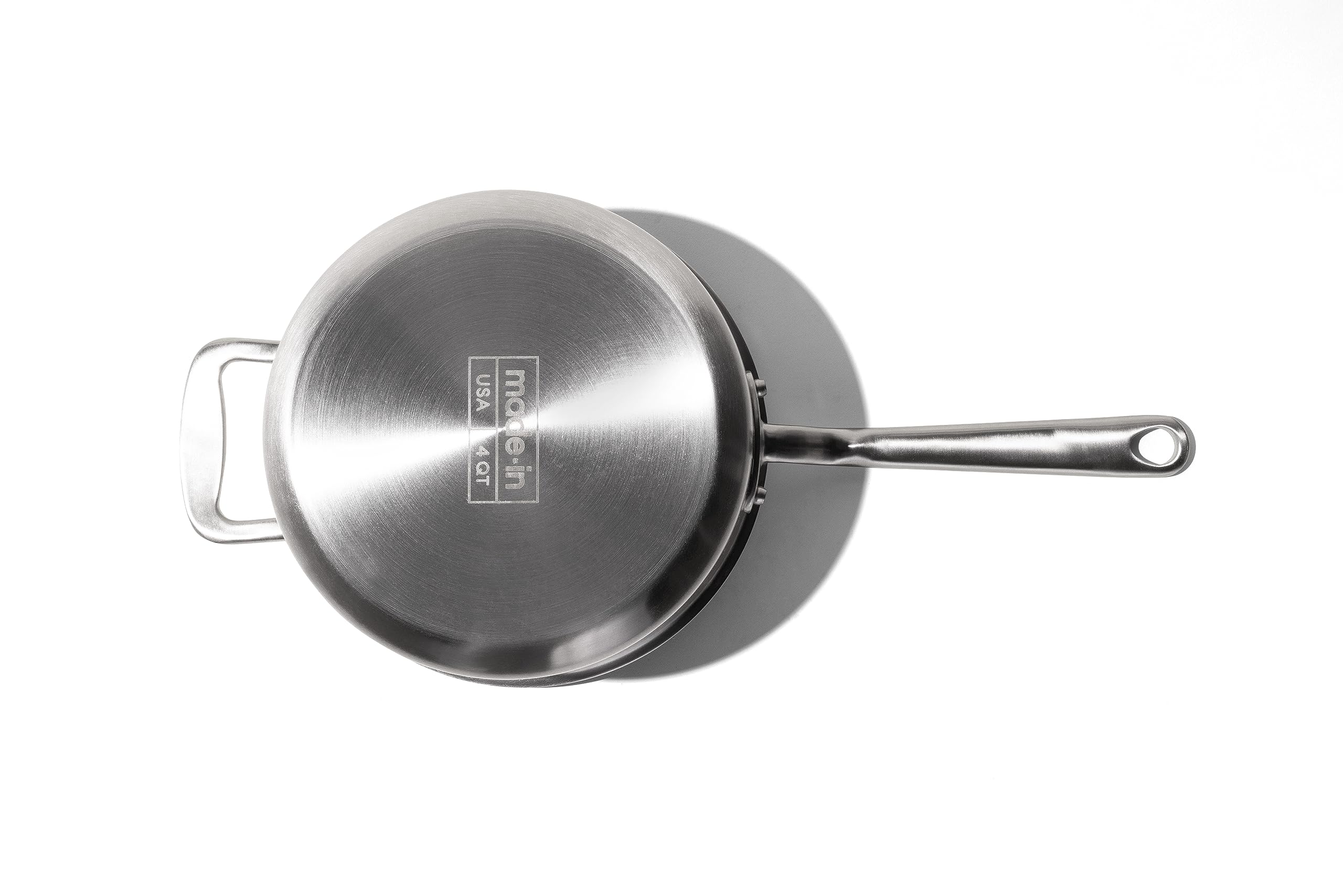 made-in-procoat-4-quart-non-stick-sauce-pan-with-lid-champagne-5-ply-stainless-c image 5
