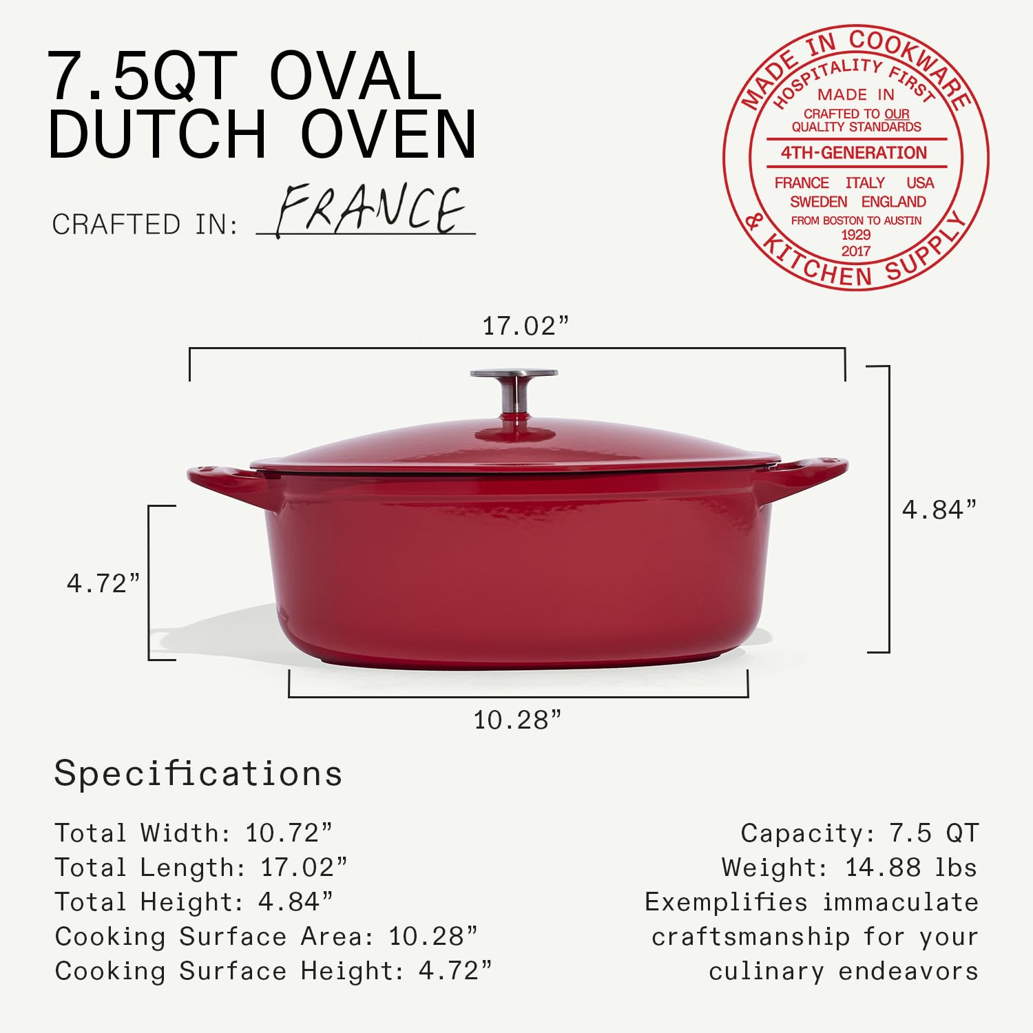 made-in-oval-dutch-oven-7-5-quart-enameled-cast-iron-red image 3