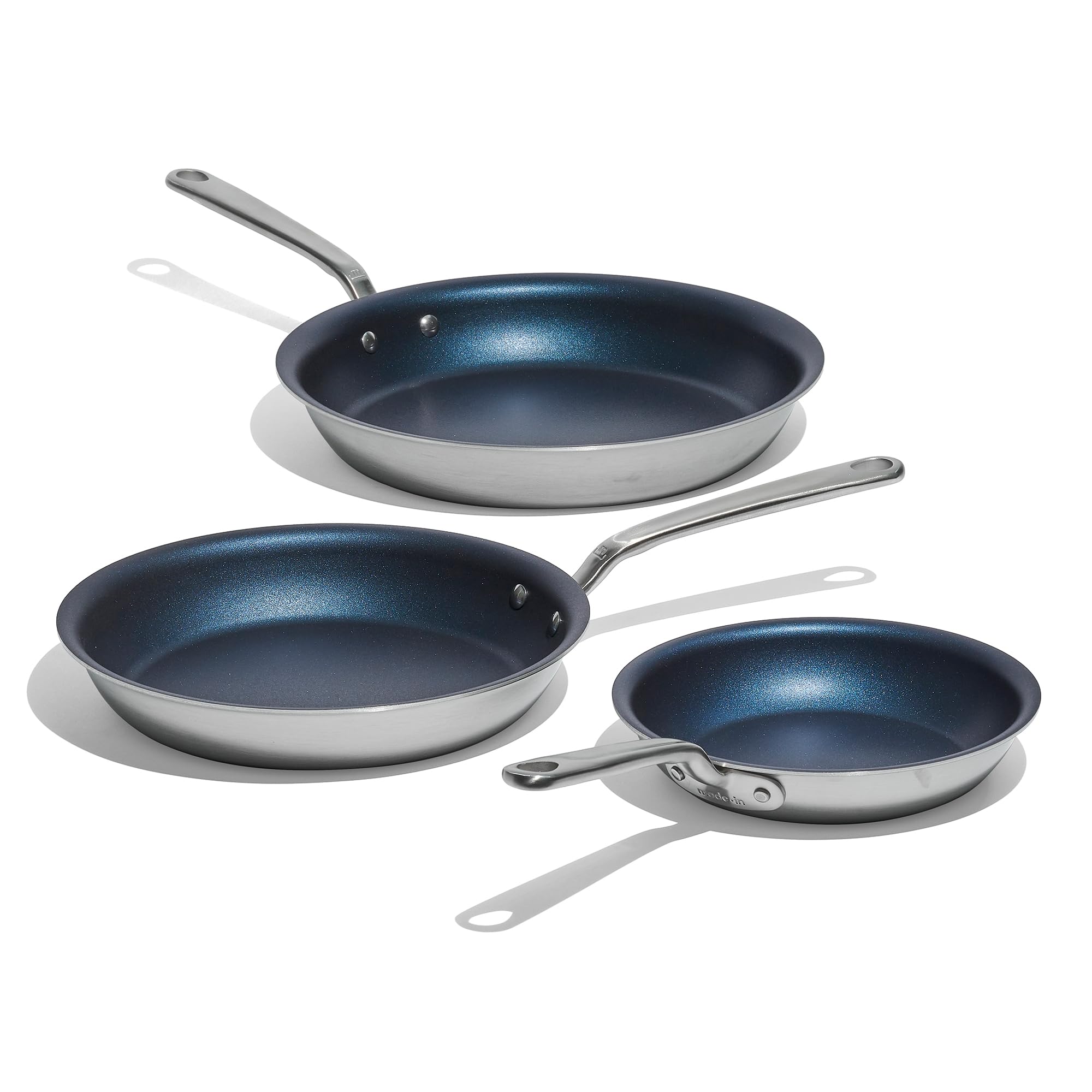 made-in-procoat-3-piece-non-stick-fry-pan-set-8-10-12-with-3-piece-silicone-pan- image 2