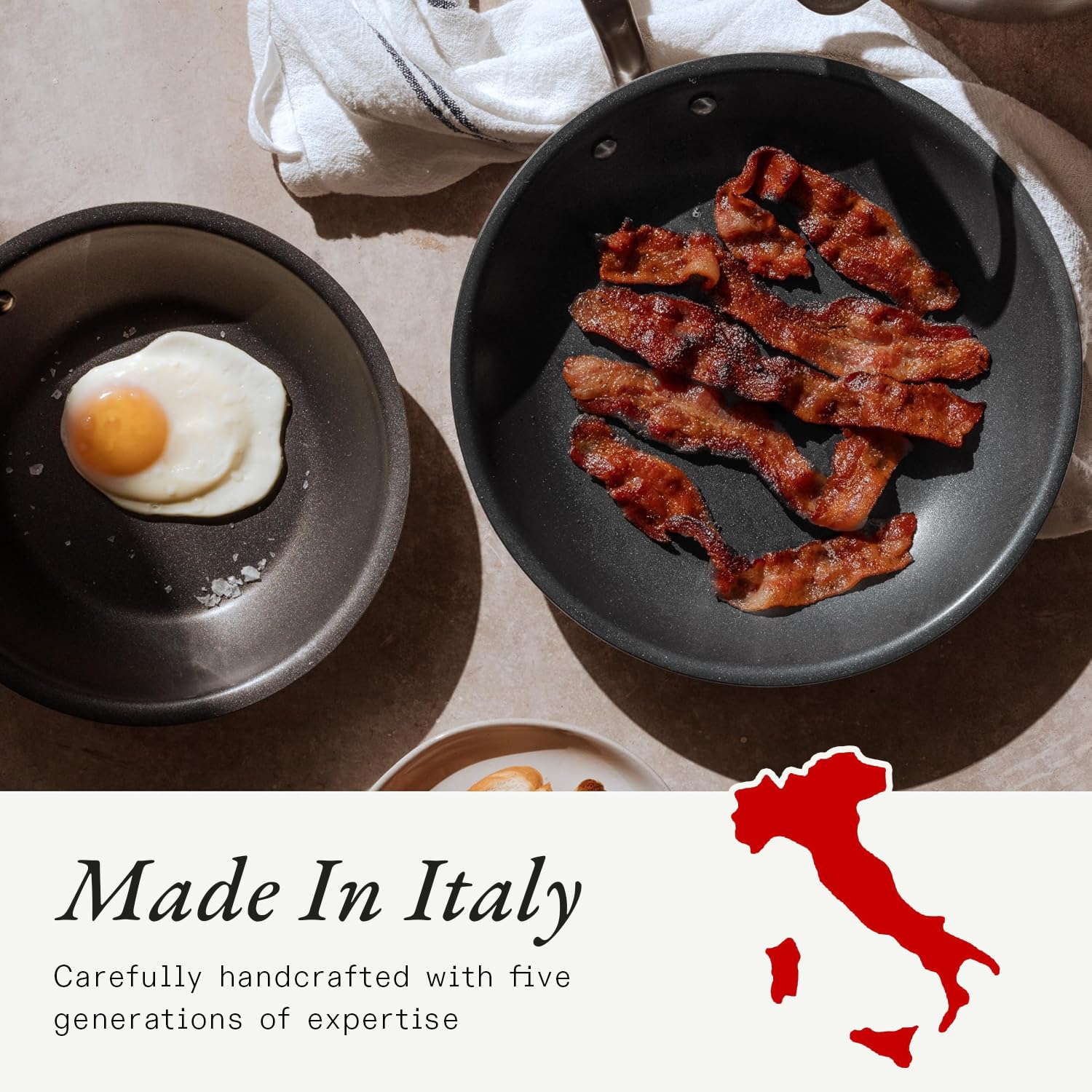 made-in-procoat-non-stick-3-piece-frying-pan-set-8-10-12-5-ply-stainless-clad-pr image 6