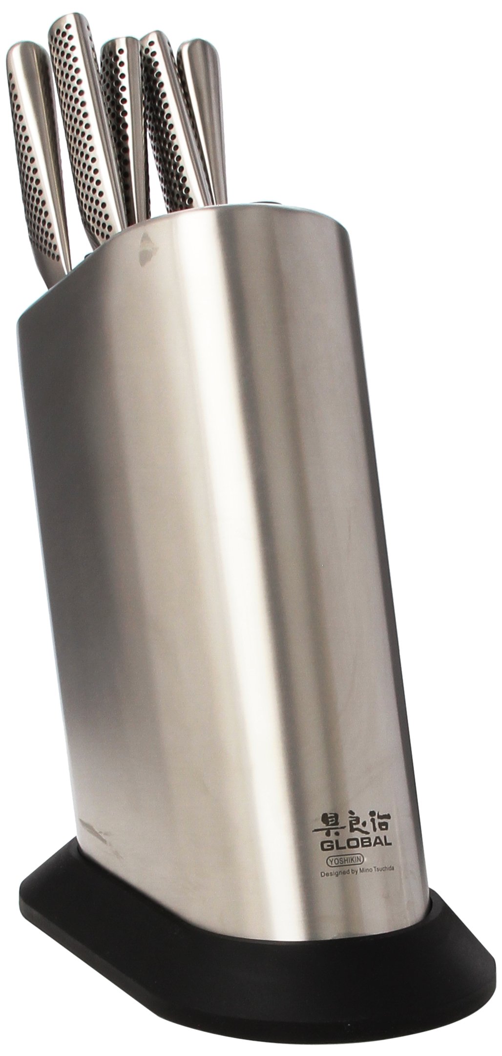 global-g-835-ws-6-6-piece-knife-set-with-block-cromova-stainless-steel-made-in-j image 1