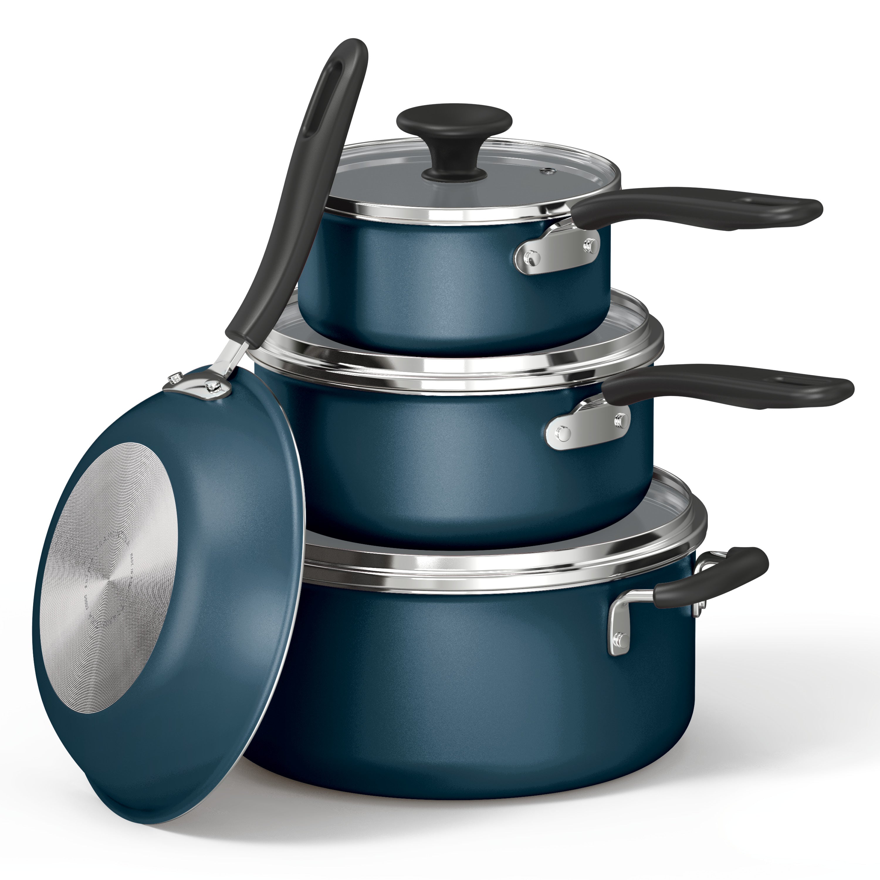 tramontina-primaware-18-piece-nonstick-cookware-set-aluminum-pots-pans-with-temp image 4