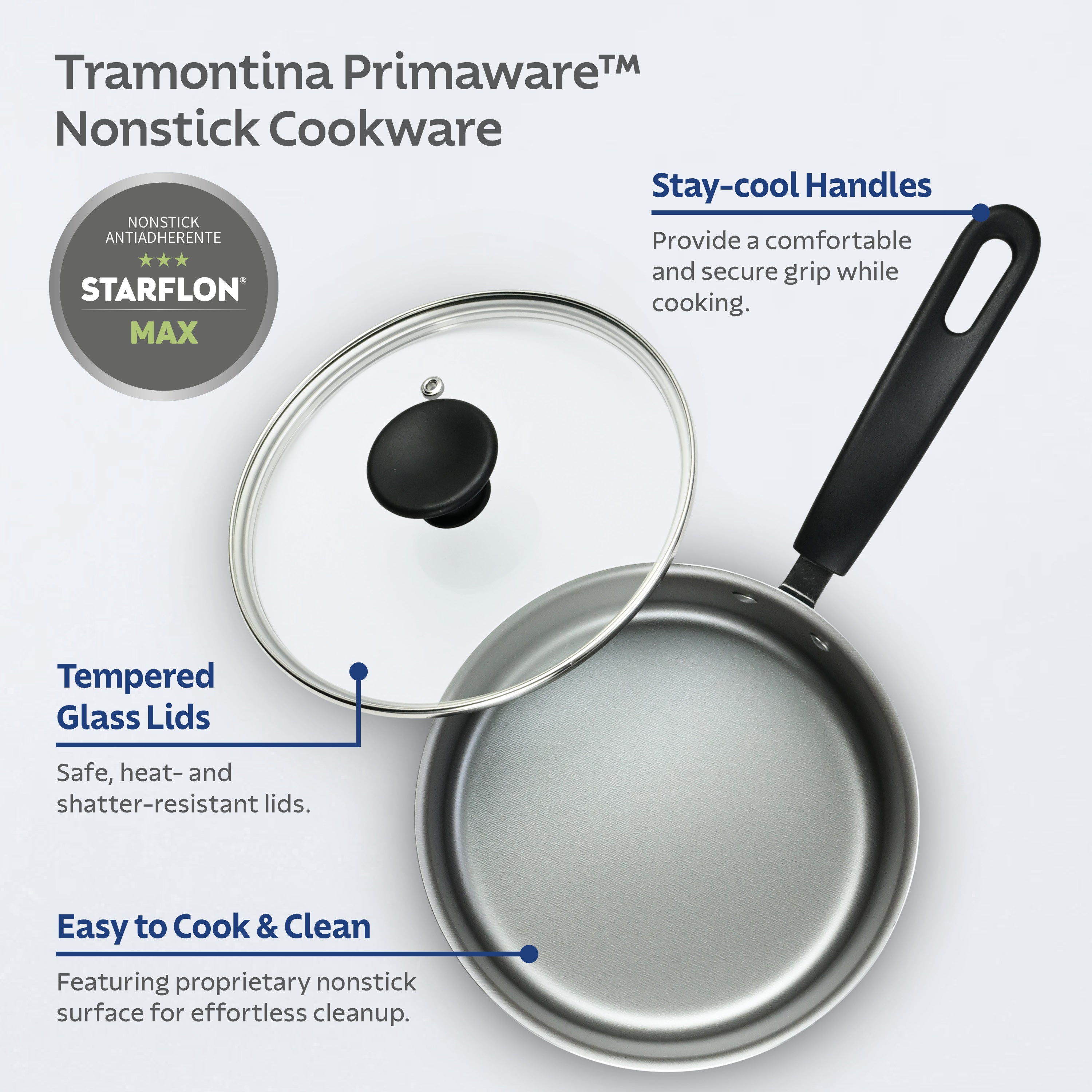 tramontina-primaware-3-quart-nonstick-covered-sauce-pan image 8