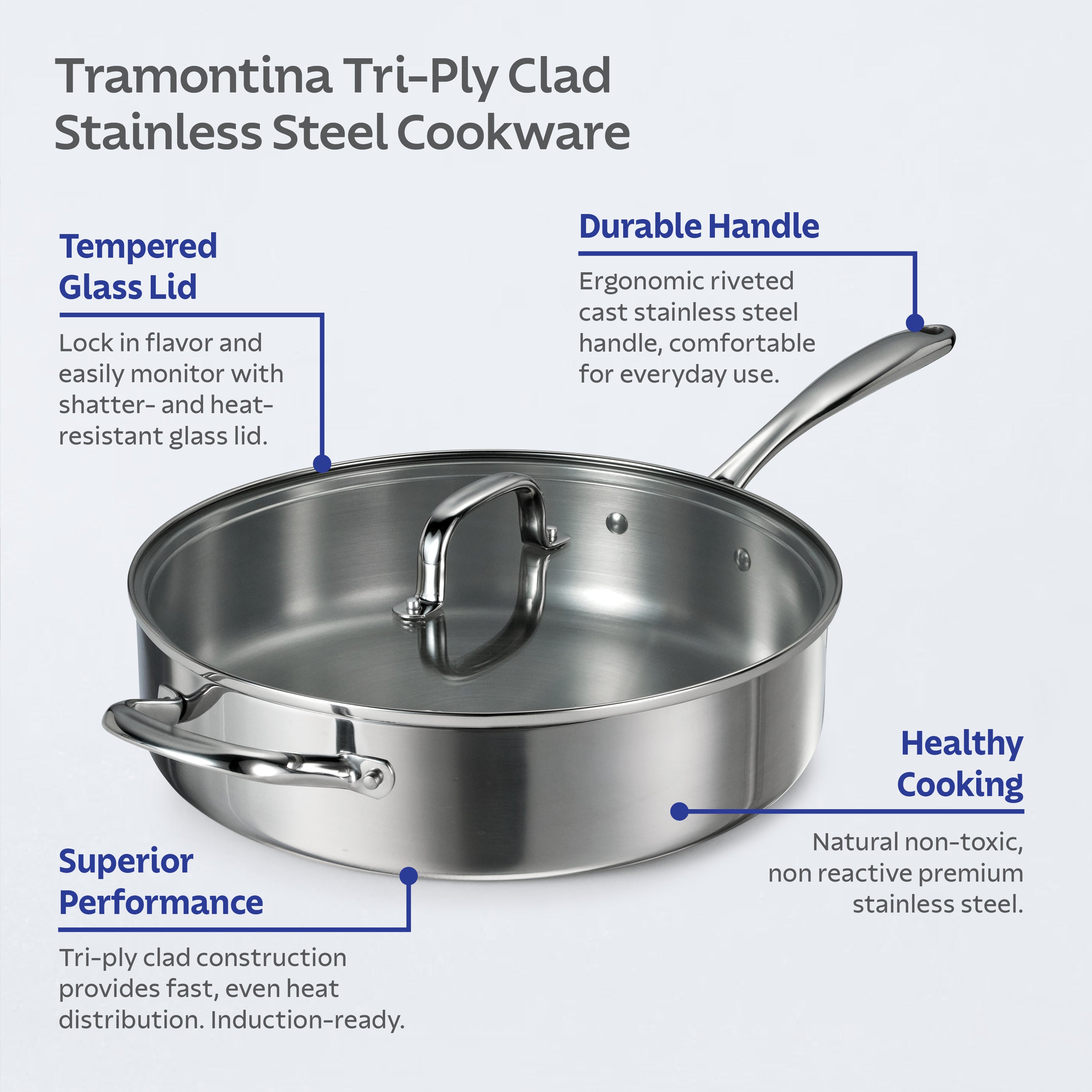 tramontina-triverge-5-quart-tri-ply-clad-stainless-steel-jumbo-cooker-with-lid image 3