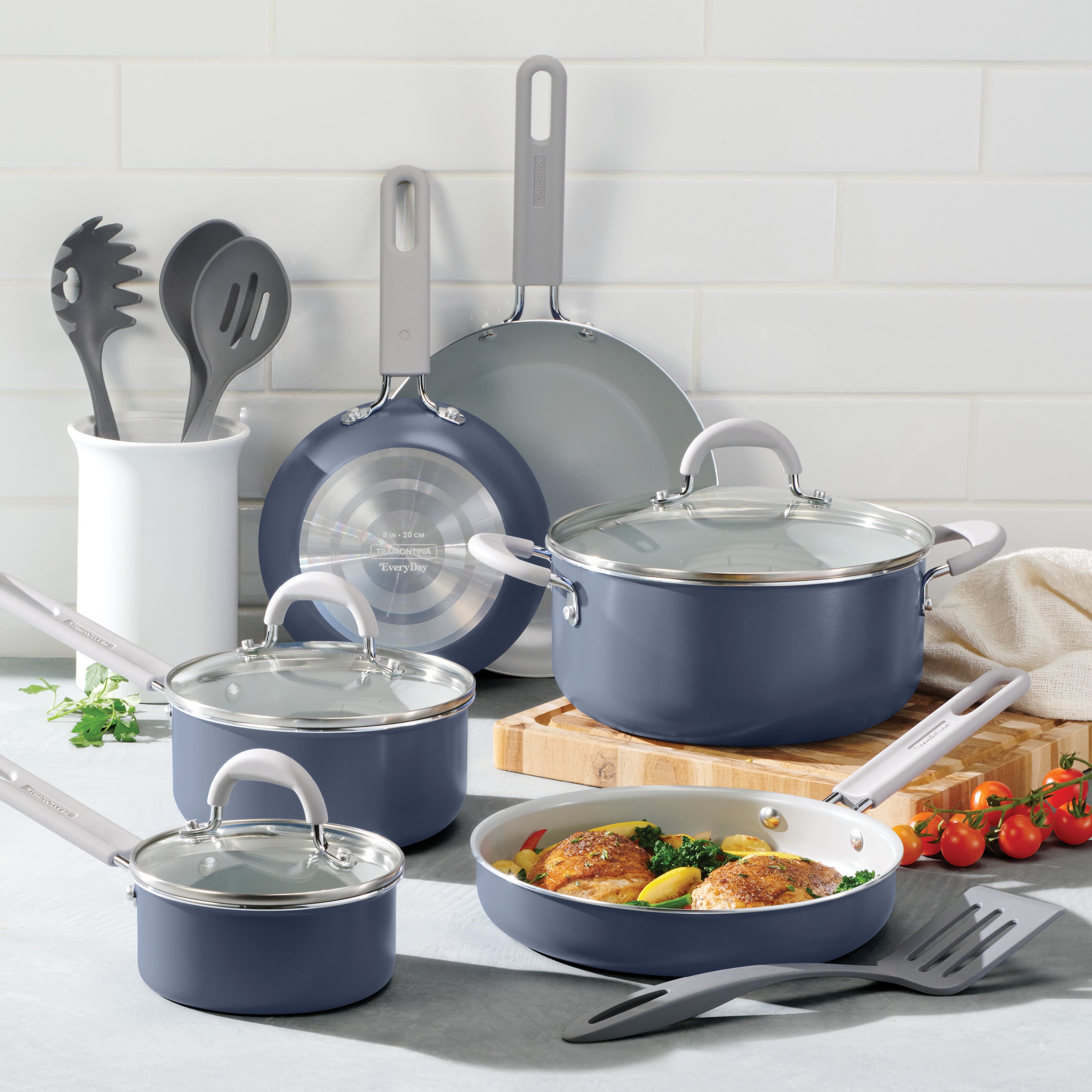 tramontina-13-piece-everyday-ceramic-nonstick-cookware-set image 2