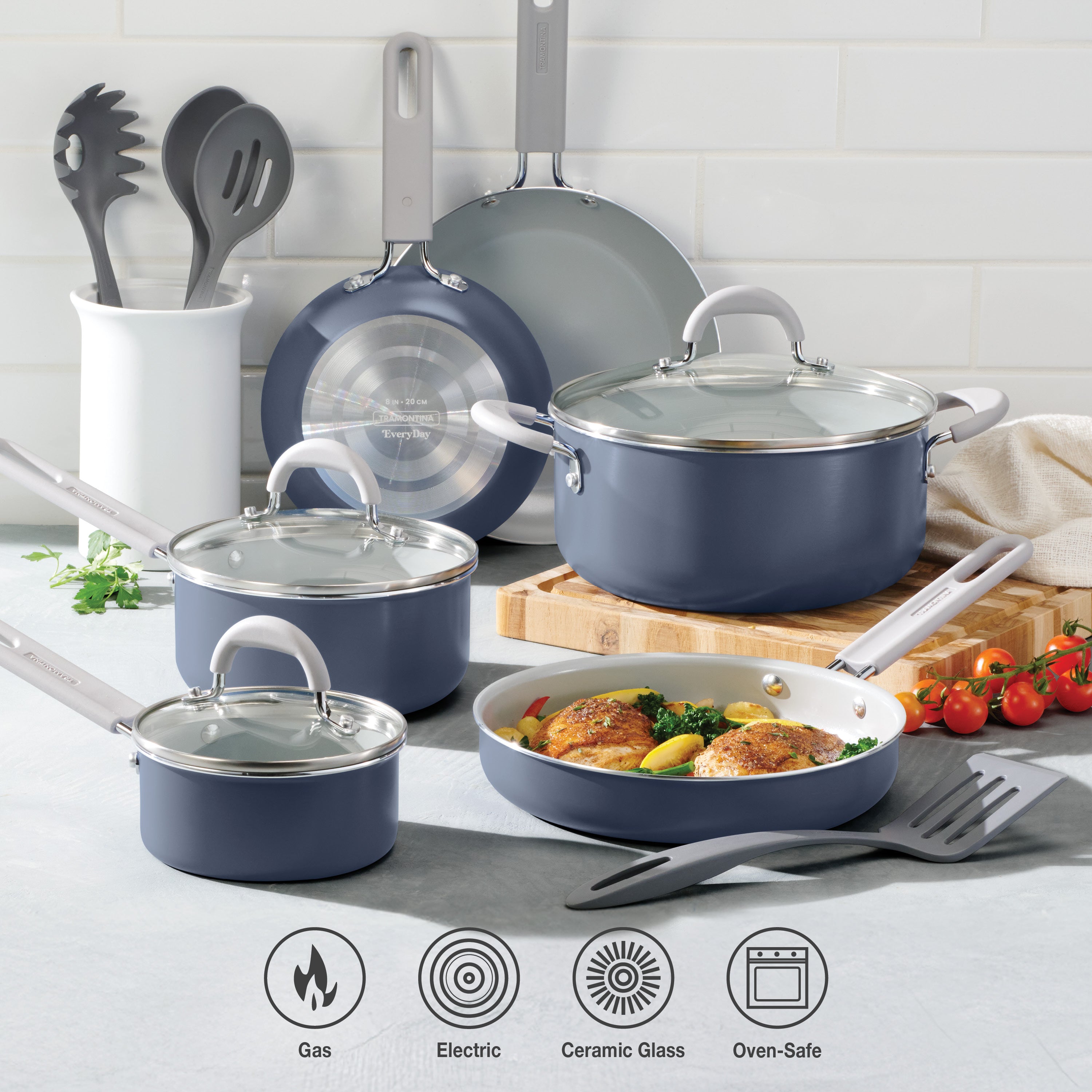 tramontina-13-piece-everyday-ceramic-nonstick-cookware-set image 3