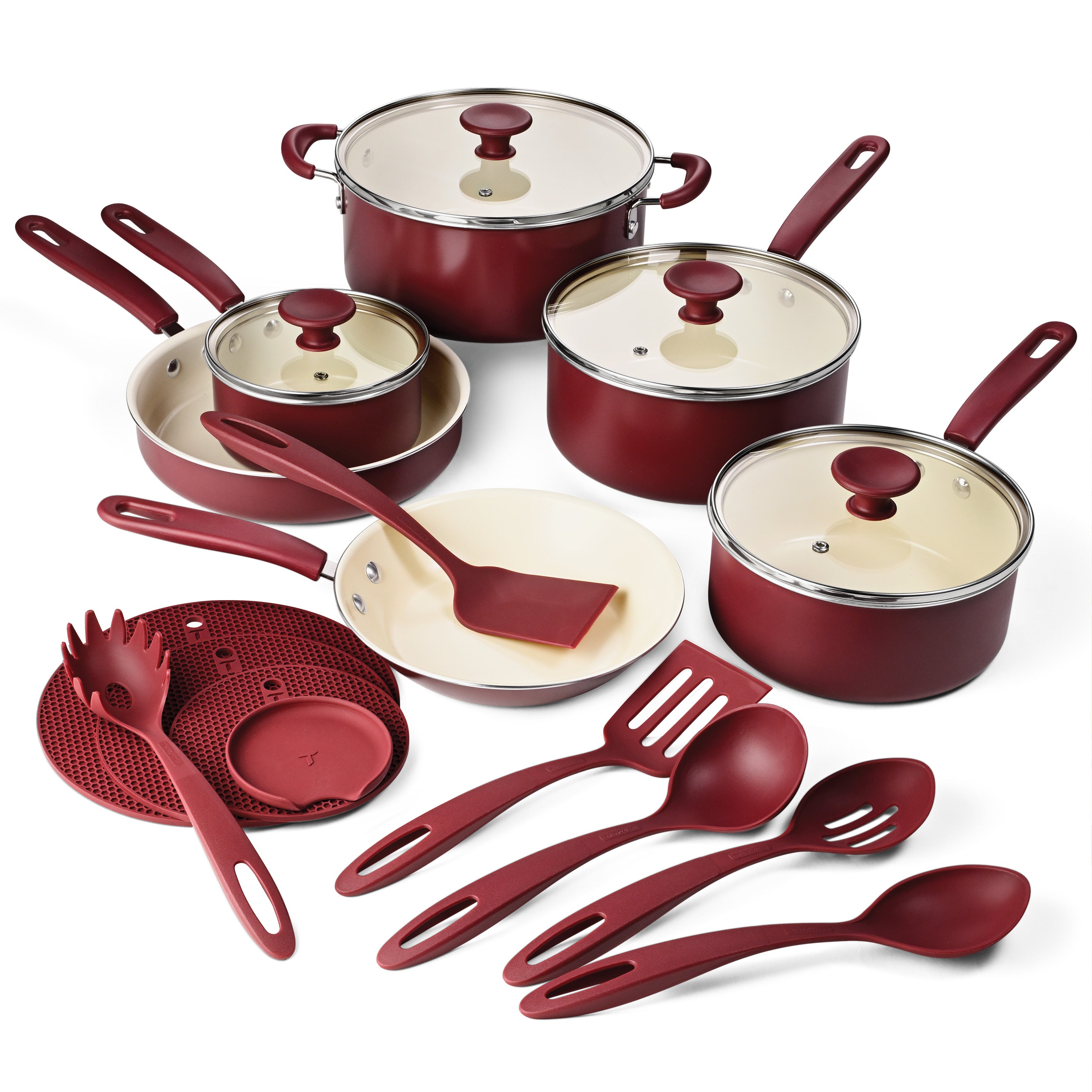 tramontina-ceramaware-20-piece-ceramic-nonstick-cookware-set-with-tempered-glass image 1