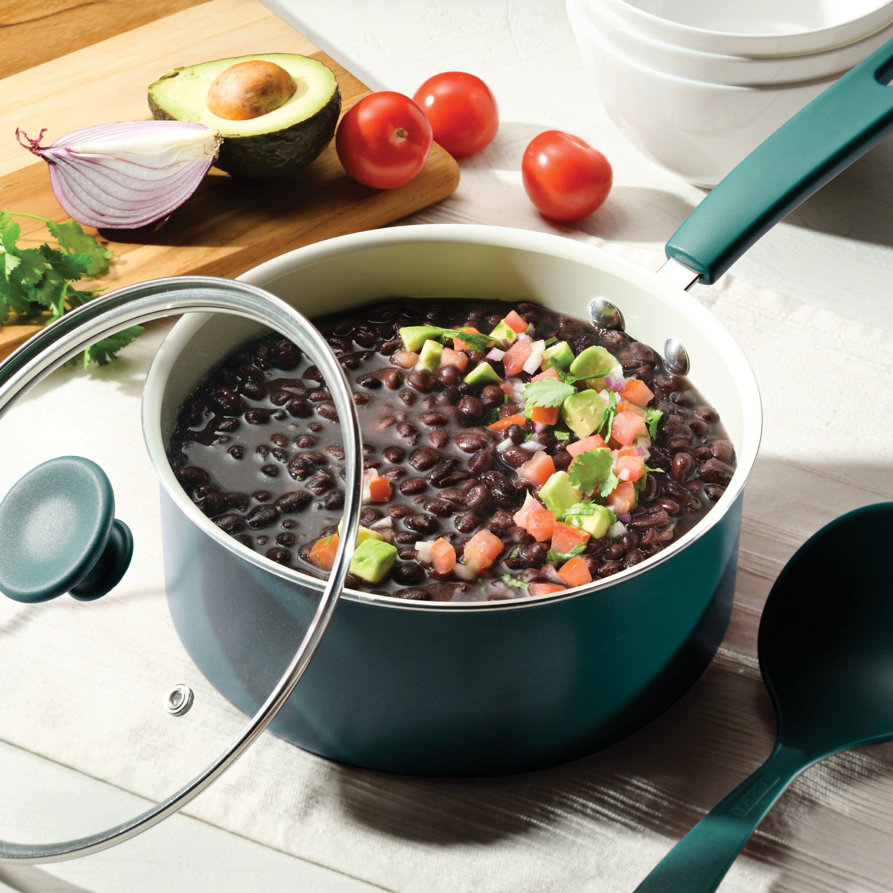 tramontina-ceramaware-3-quart-ceramic-nonstick-covered-sauce-pan-with-tempered-g image 3