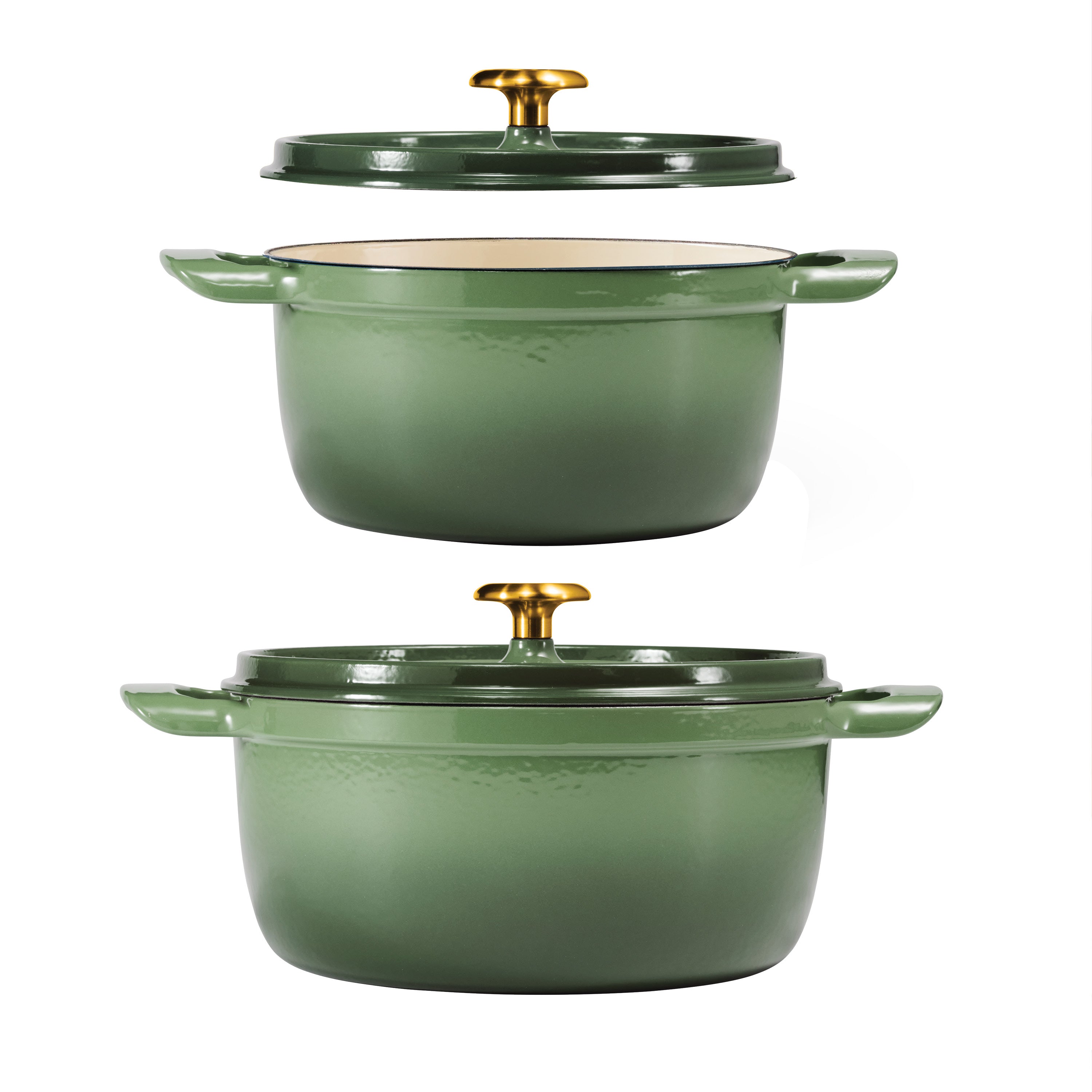 tramontina-4-quart-6-quart-enameled-cast-iron-round-dutch-oven-set-with-self-bas image 2