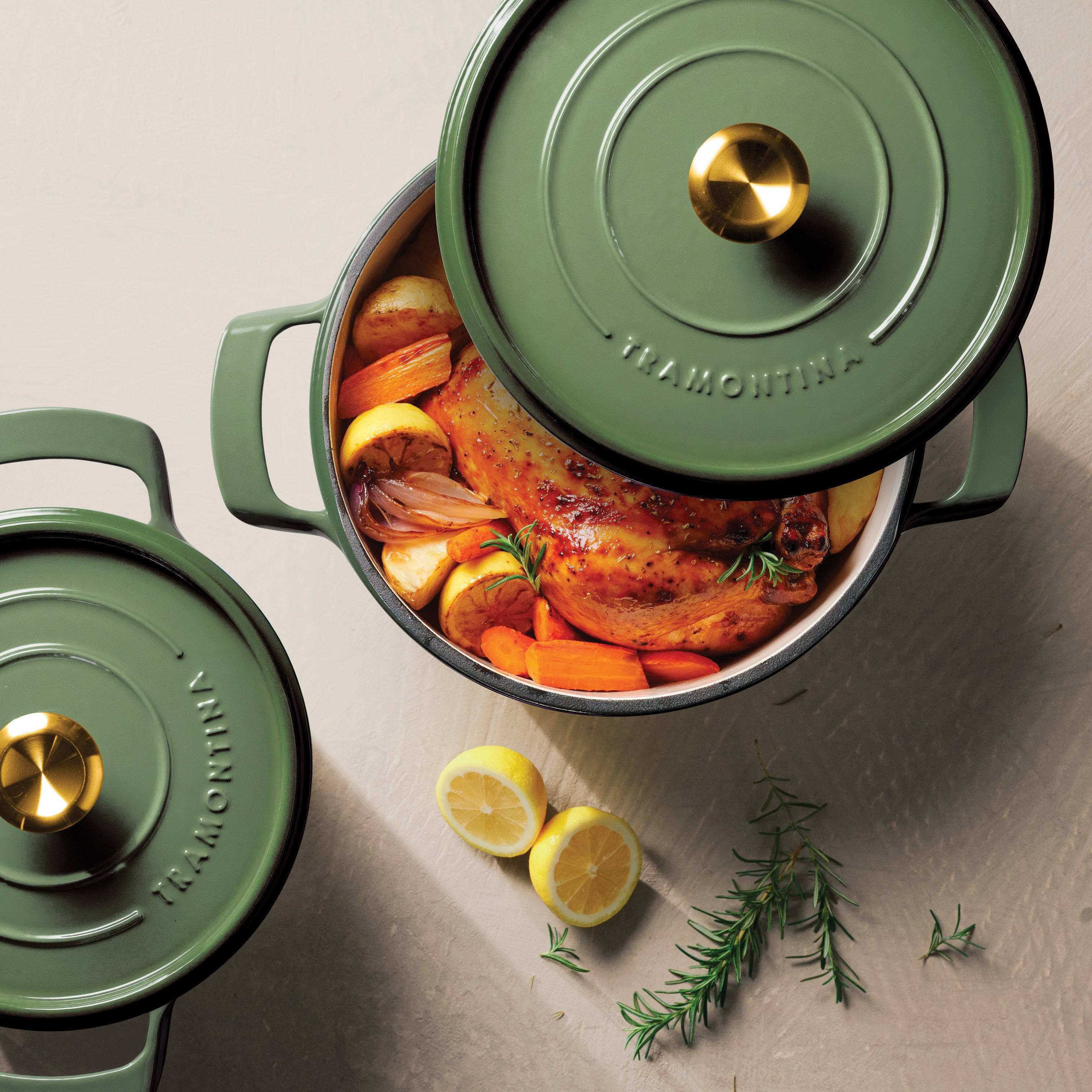 tramontina-4-quart-6-quart-enameled-cast-iron-round-dutch-oven-set-with-self-bas image 6