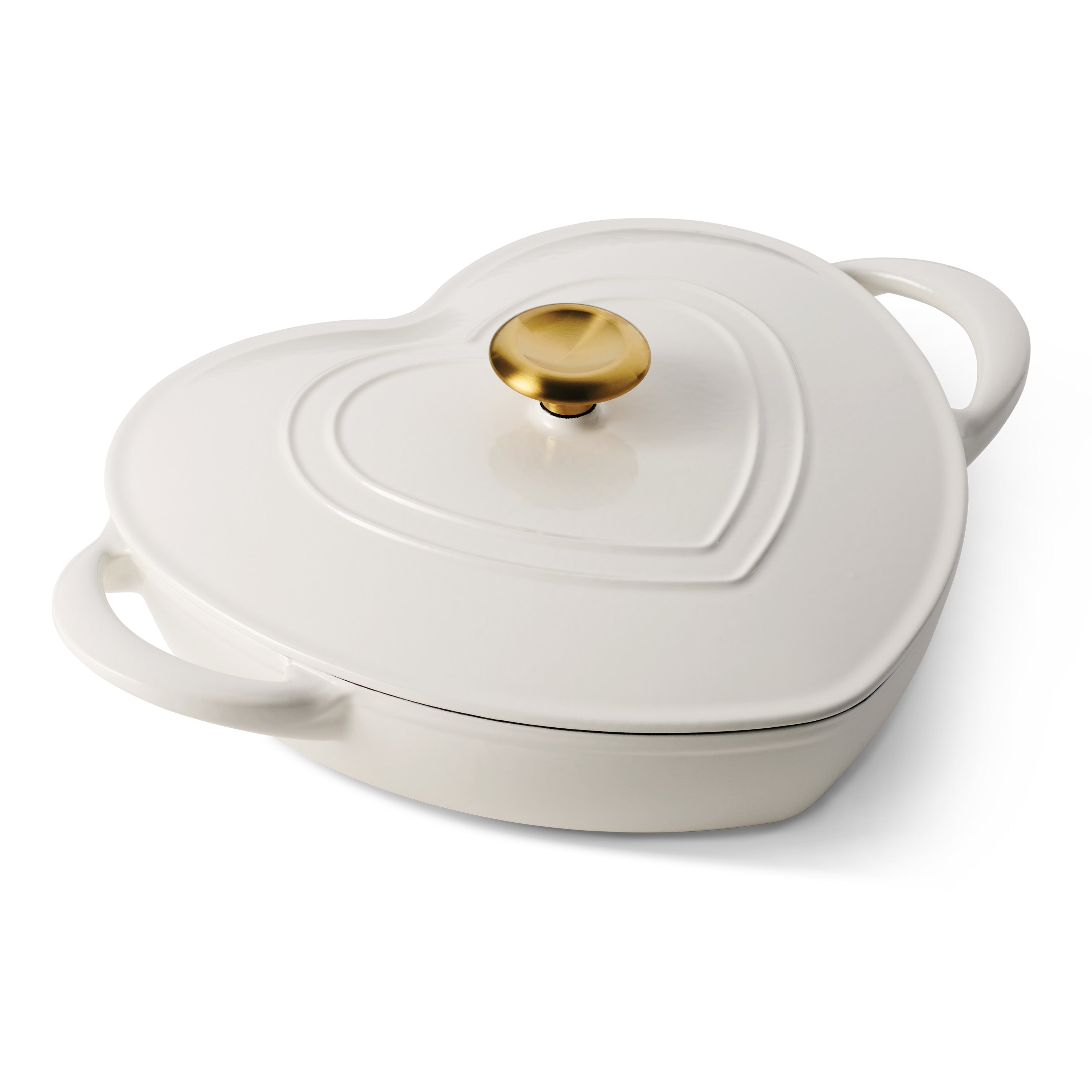 tramontina-3-quart-heart-shape-enameled-cast-iron-dutch-oven-heavy-gauge-shallow image 1
