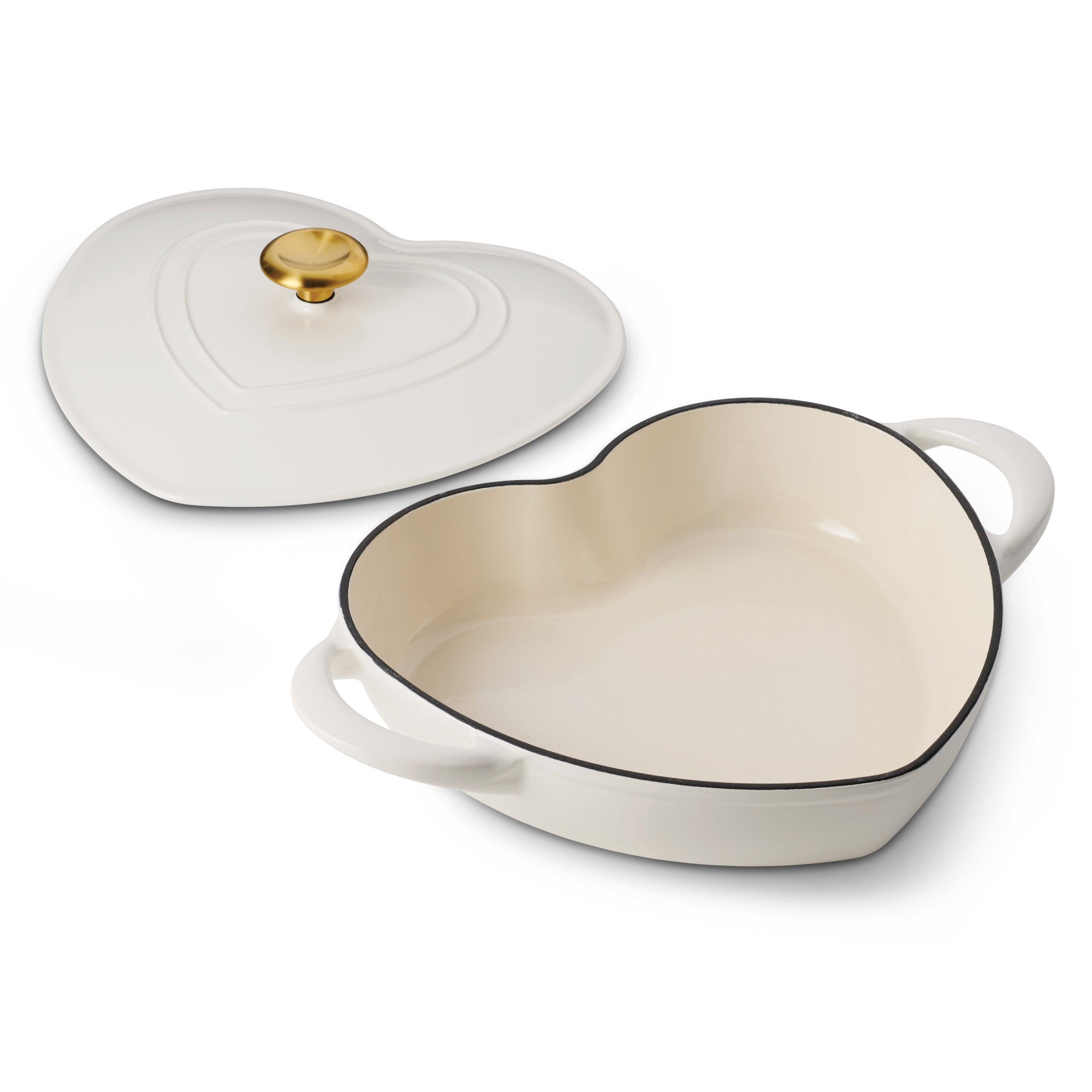 tramontina-3-quart-heart-shape-enameled-cast-iron-dutch-oven-heavy-gauge-shallow image 2